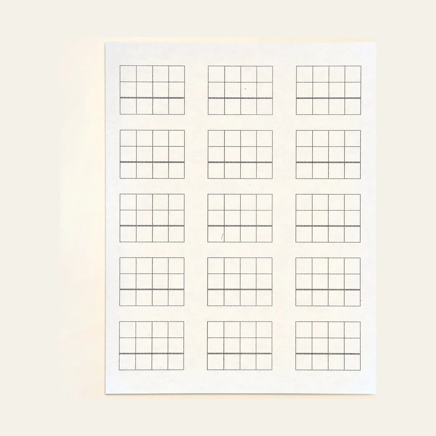 Stamp Game Paper: 15 Problems (Nienhuis): Montessori material | Faborino