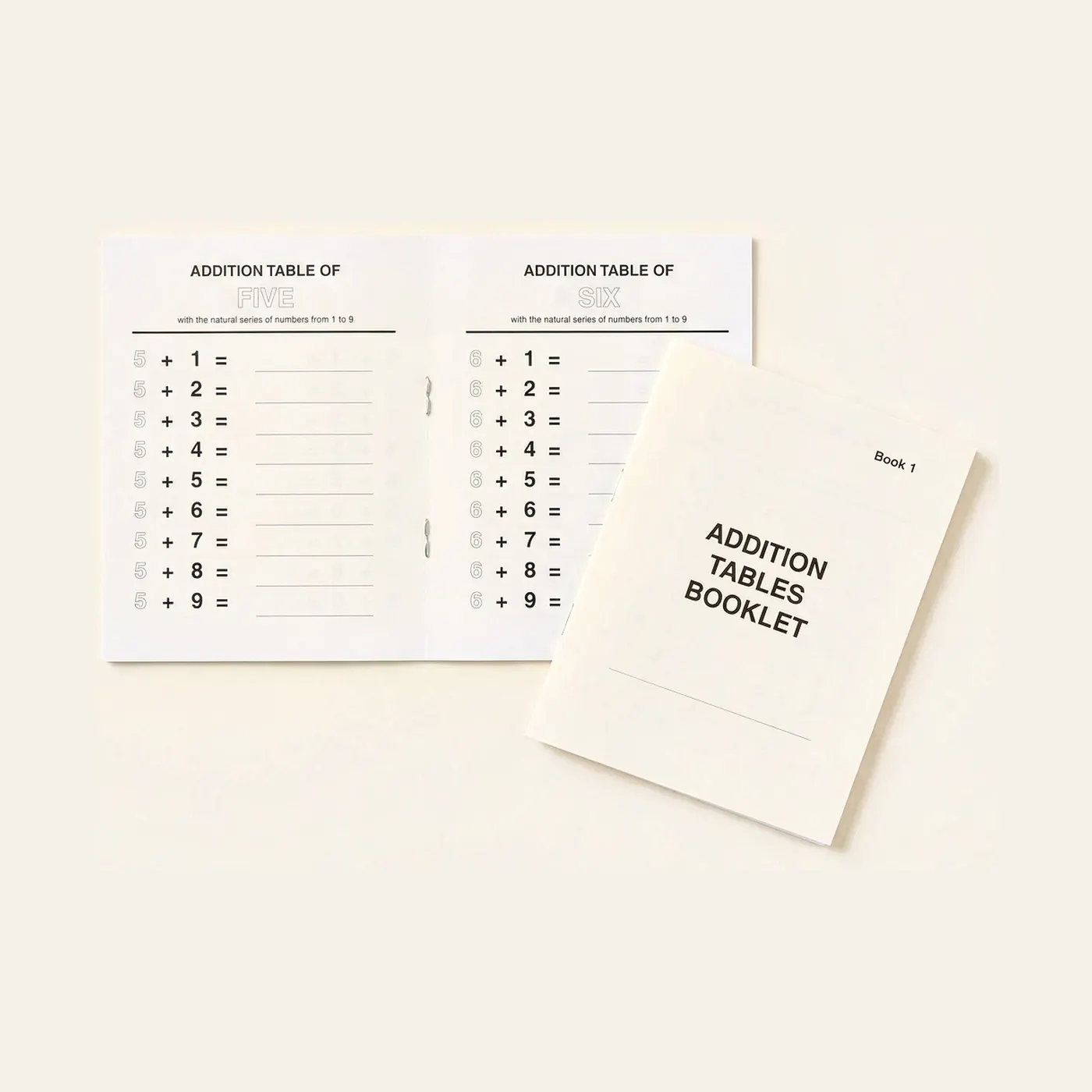 Addition Tables Booklet: 1: Montessori material | Faborino