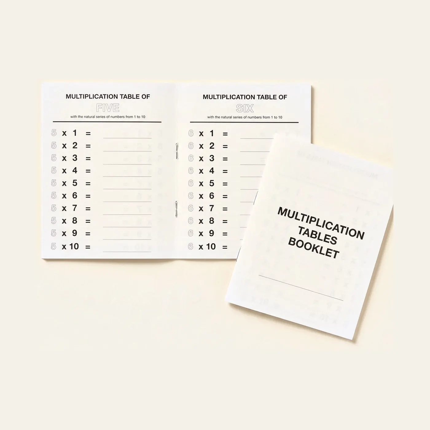Multiplication Tables Booklet: 1: Montessori material | Faborino