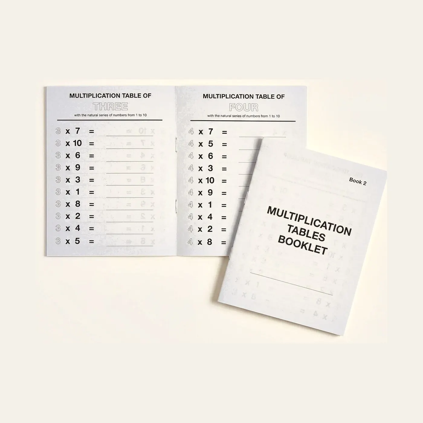 Multiplication Tables Booklet: 2: Montessori material | Faborino