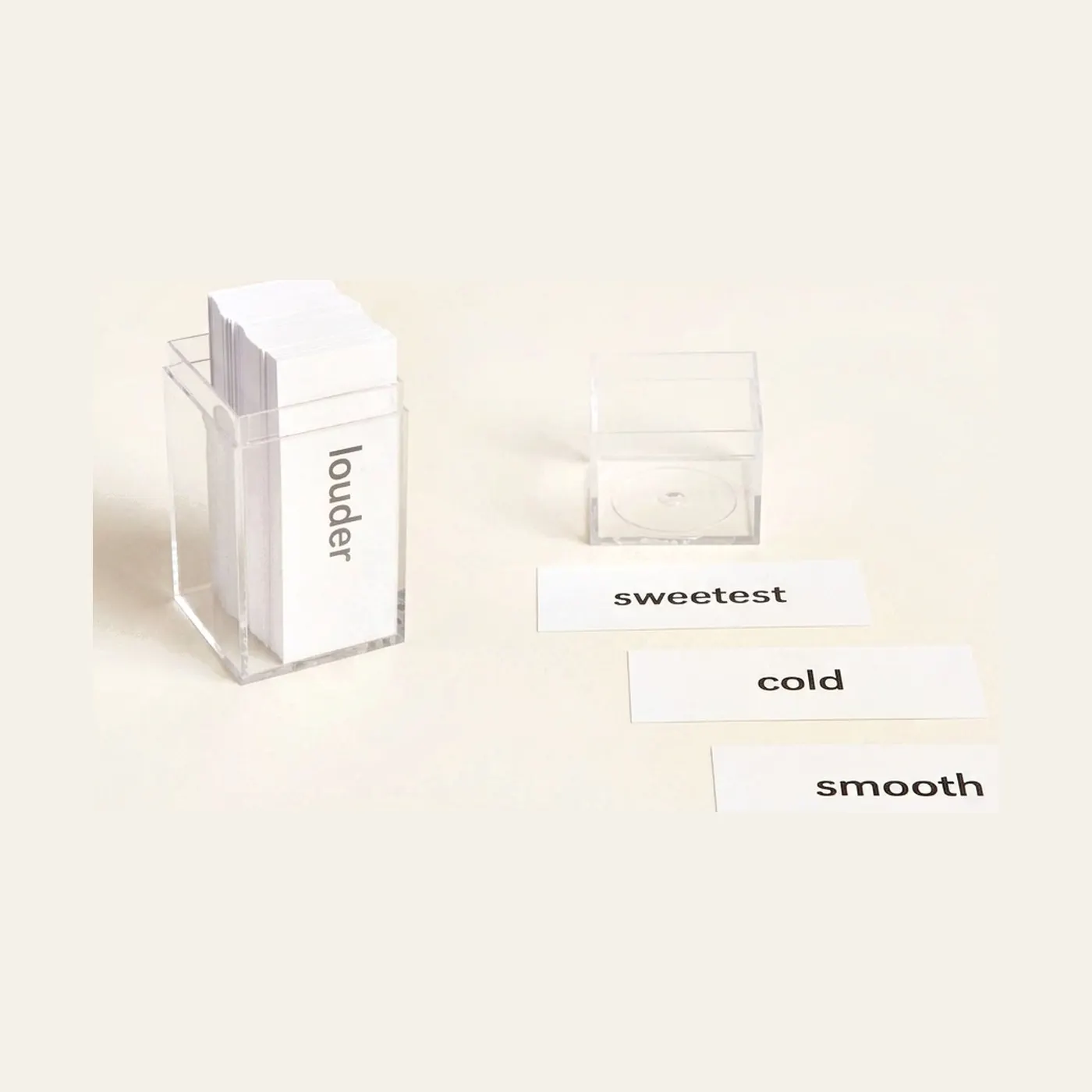 Positive - Comparative - Superlative: Montessori material | Faborino