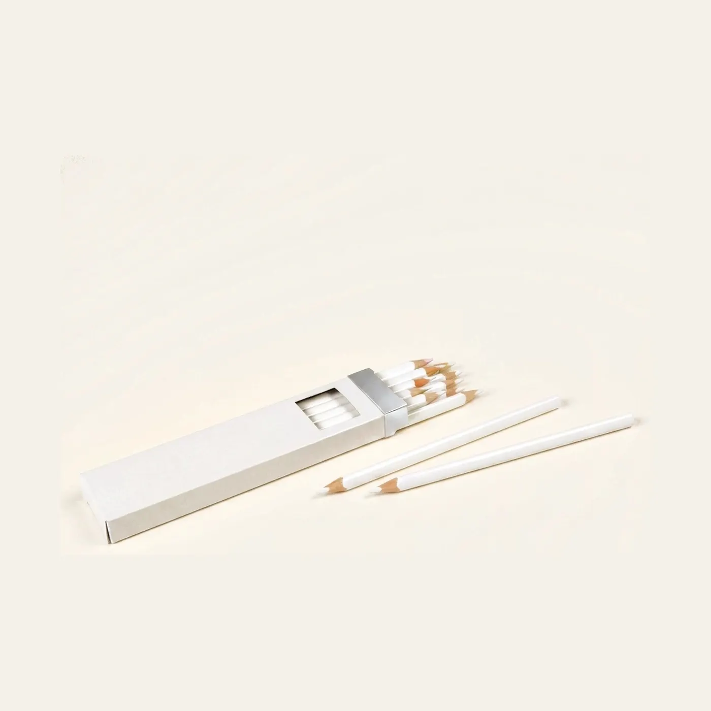3-Sided Inset Pencils: White: Montessori material | Faborino