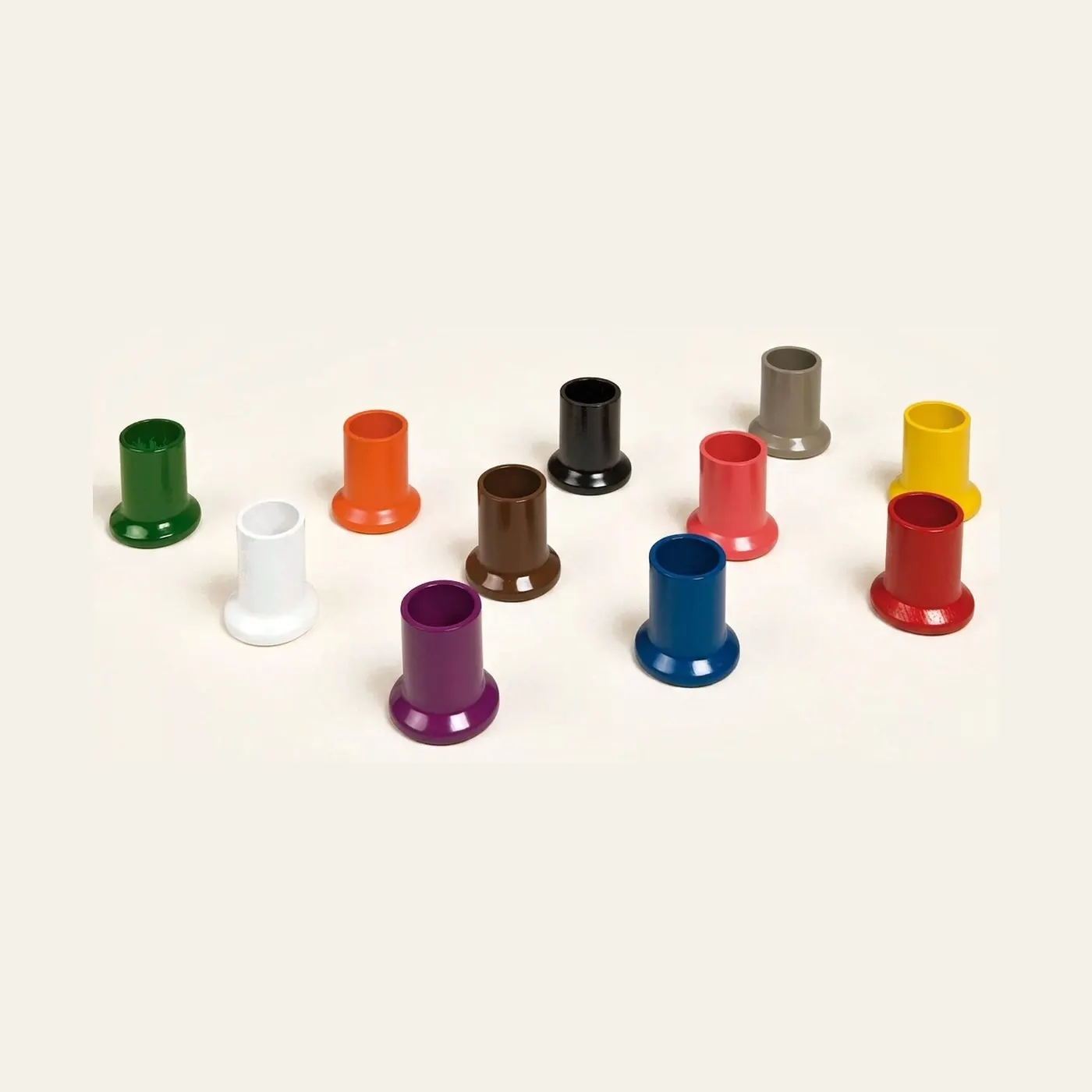 Coloured Pencil Holders: Set Of 11 for Metal Insets Work: Montessori material | Faborino