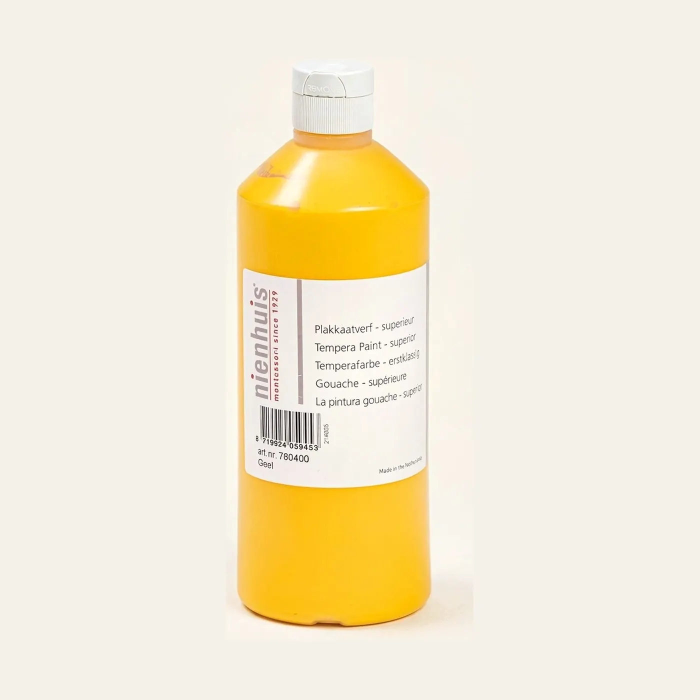 Tempera Paint - Premium: Yellow: Montessori material | Faborino