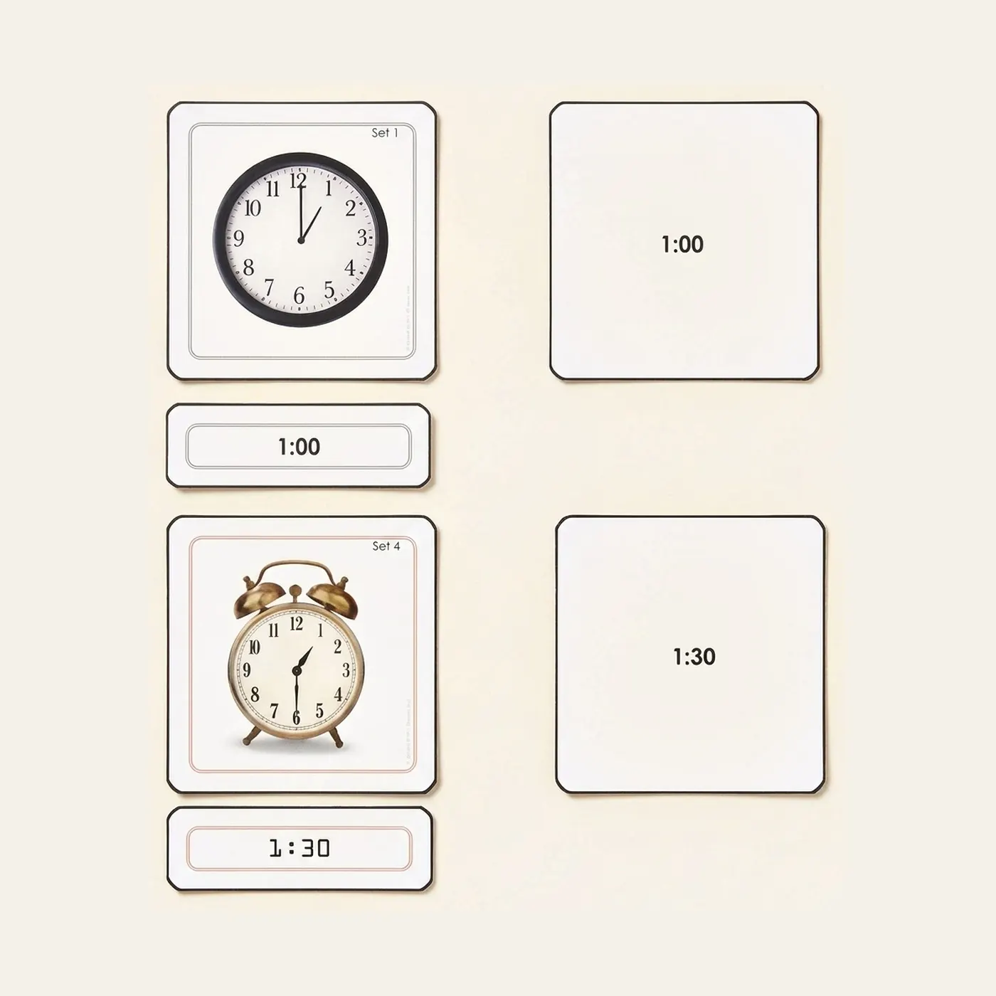 Telling Time (Beginning): Montessori material | Faborino