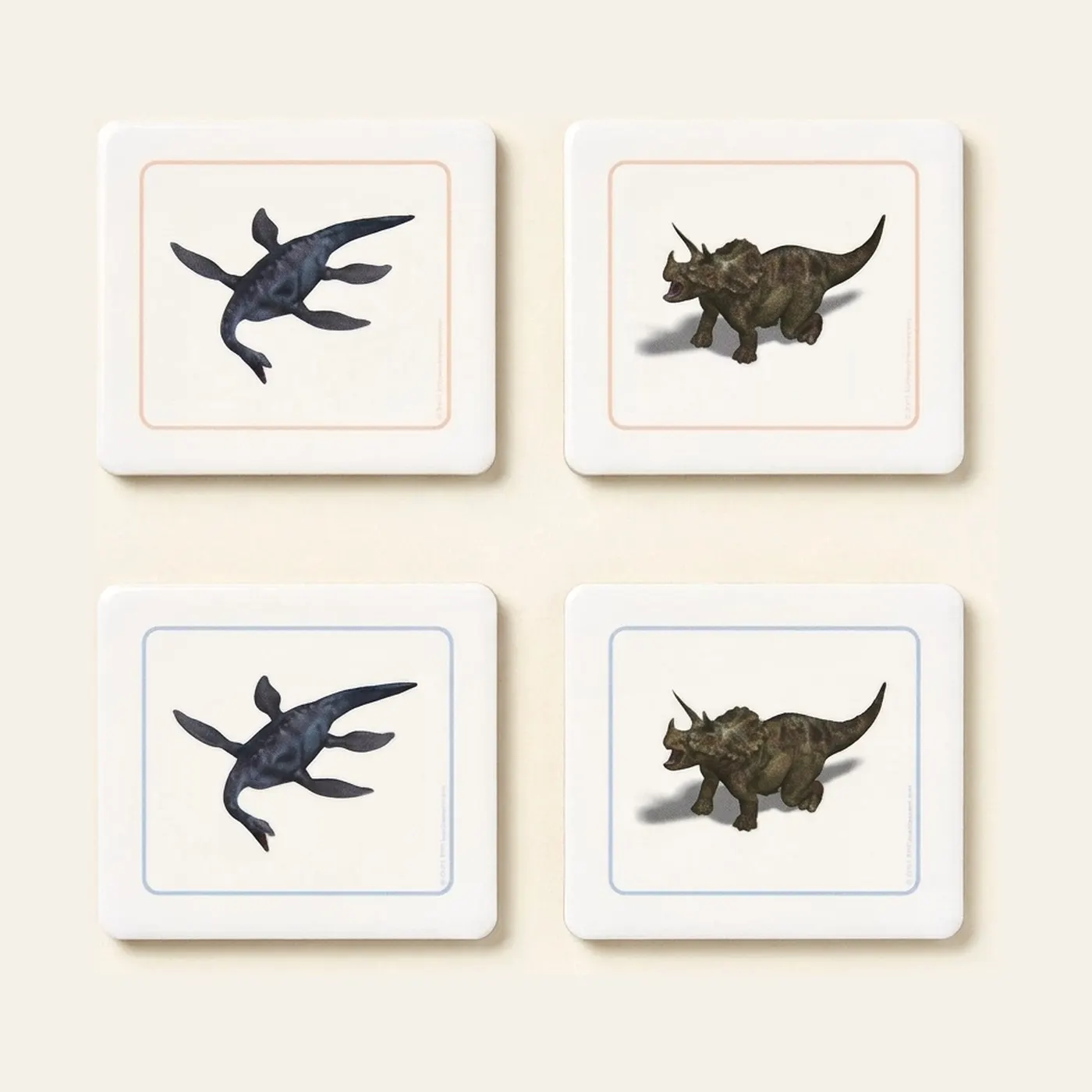 Dinosaur Matching Cards: Montessori material | Faborino