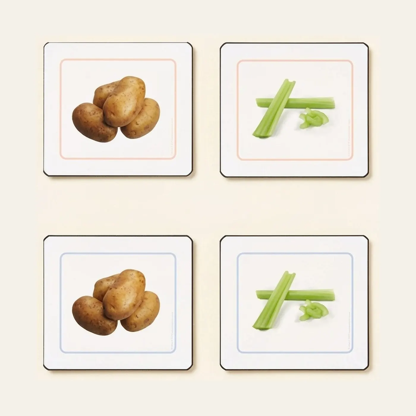 Vegetables Matching Cards: Montessori material | Faborino