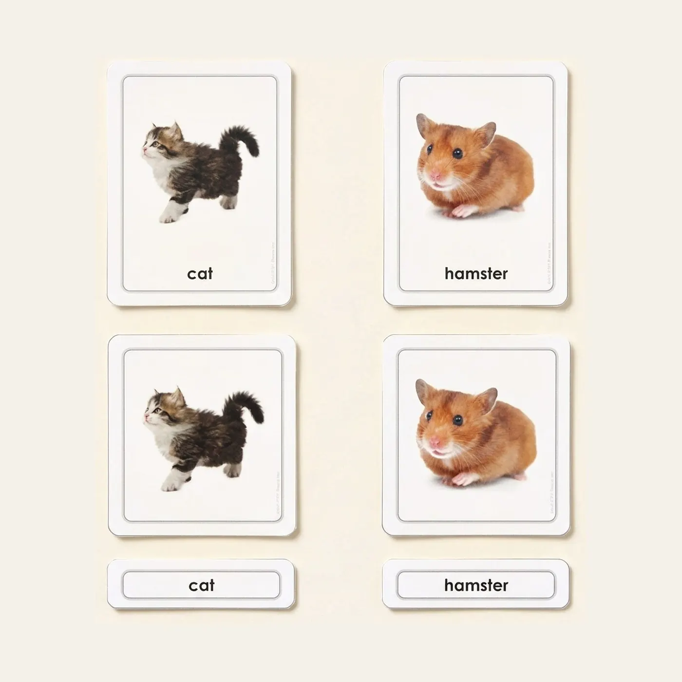 Pets 3 Part Cards: Montessori material | Faborino