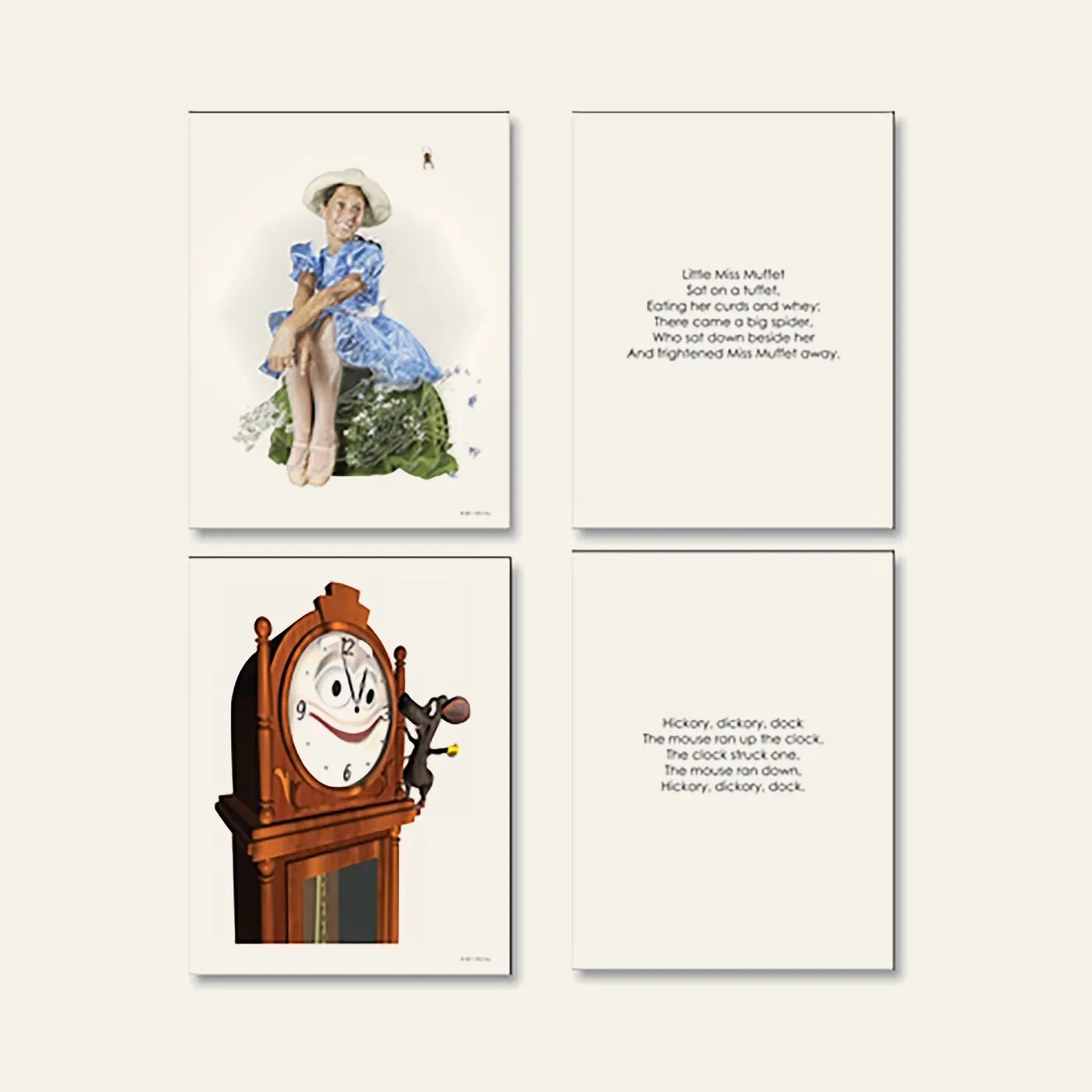 Nursery Rhymes Kit 1: Montessori material | Faborino