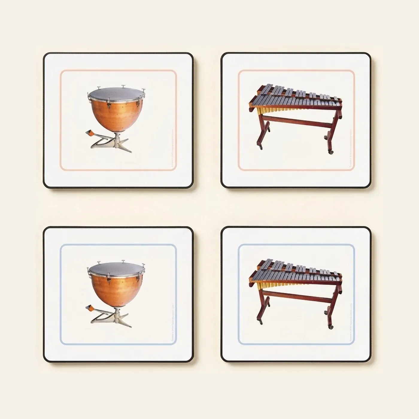 Musical Instruments Matching Cards: Montessori material | Faborino