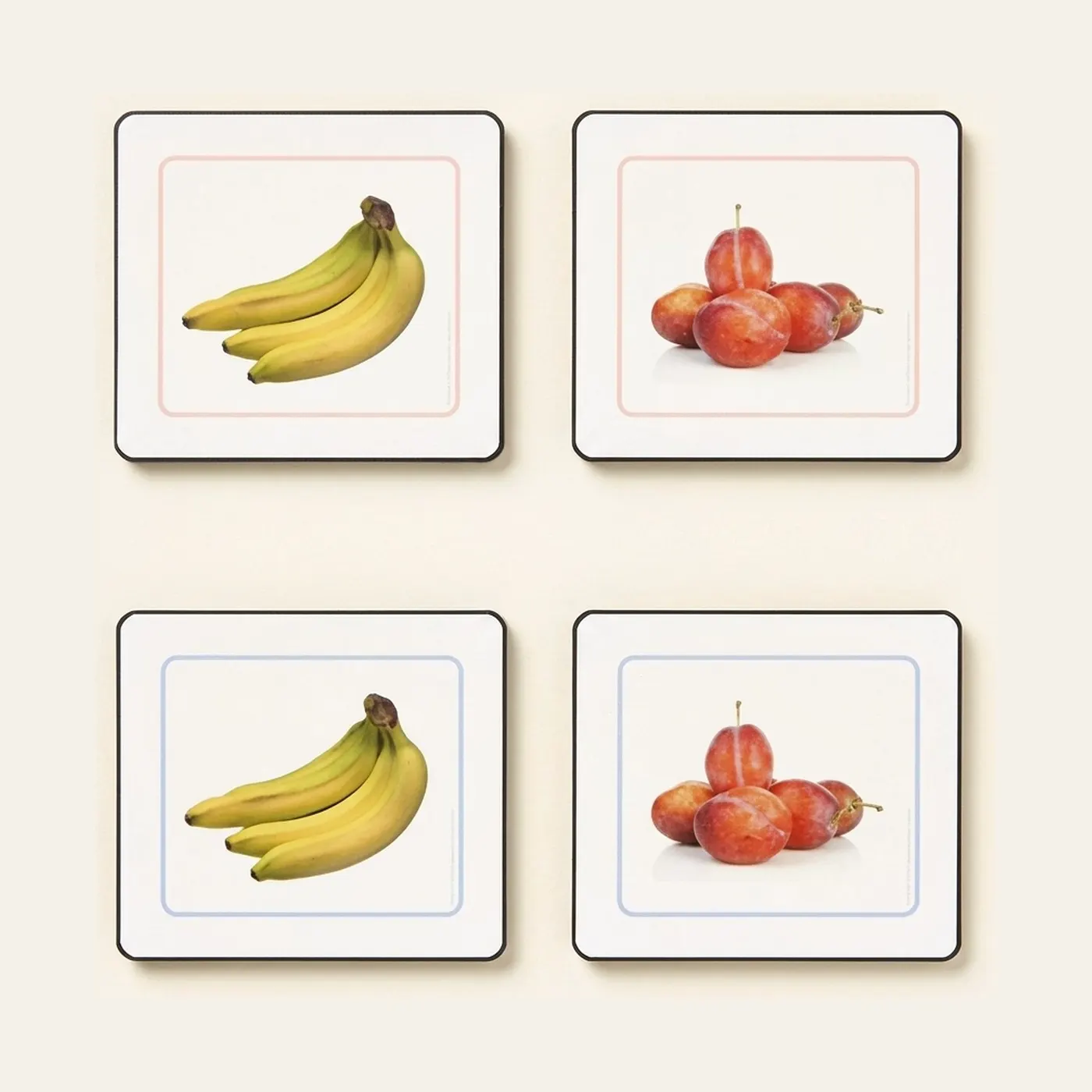 Fruits Matching Work Cards (Spanish Edition)