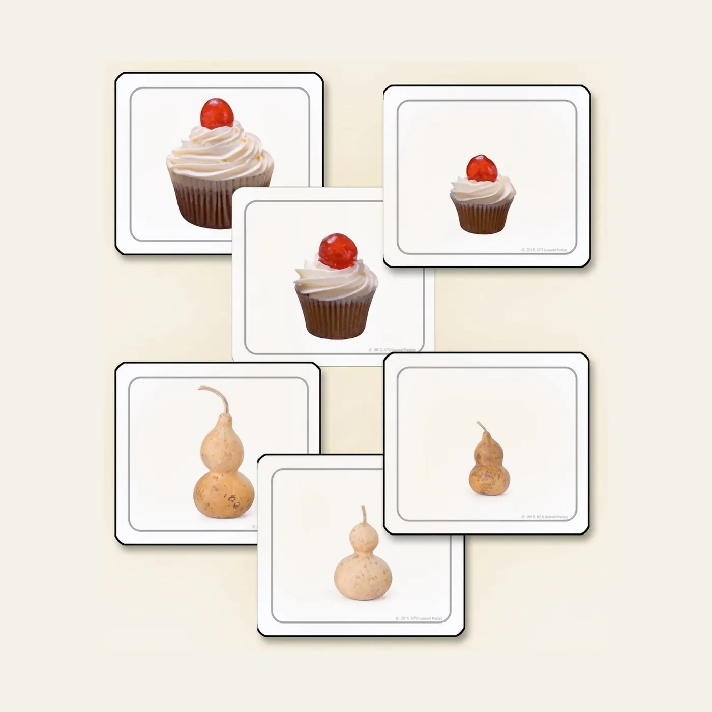 Visual Discrimination by Size: Activity Cards (Spanish Edition): Montessori material | Faborino