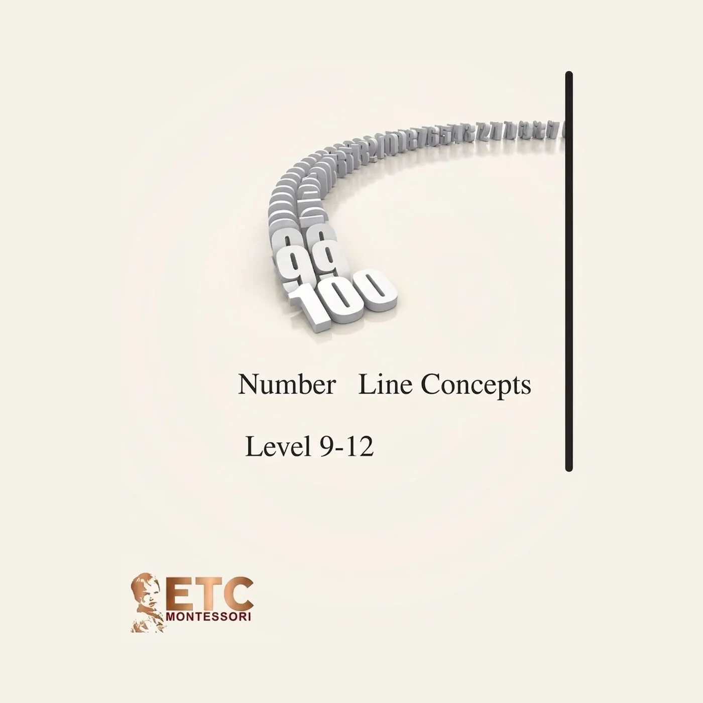 Number Line Extensions Level 9-12: Montessori material | Faborino