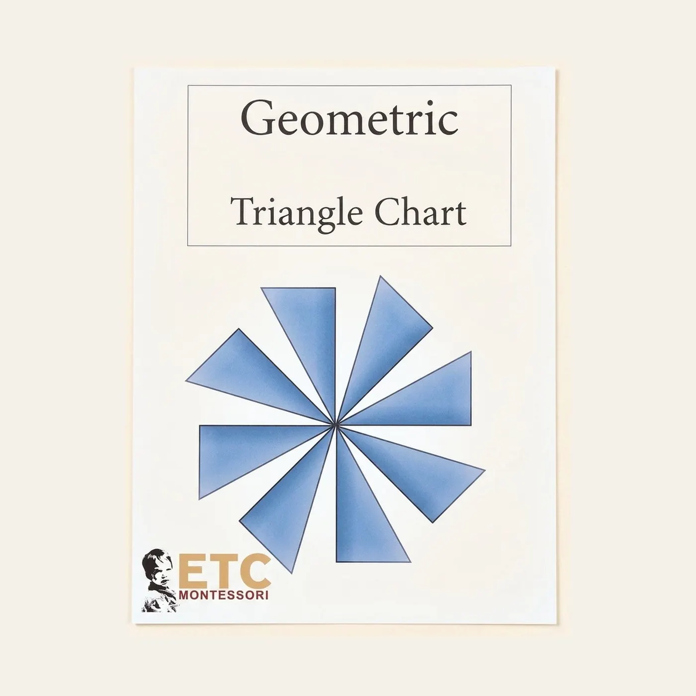 1st Level Geometry Task Cards With Chart: Montessori material | Faborino