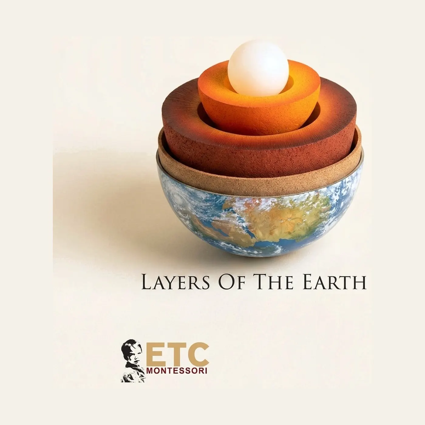 Layers Of The Earth: Montessori material | Faborino