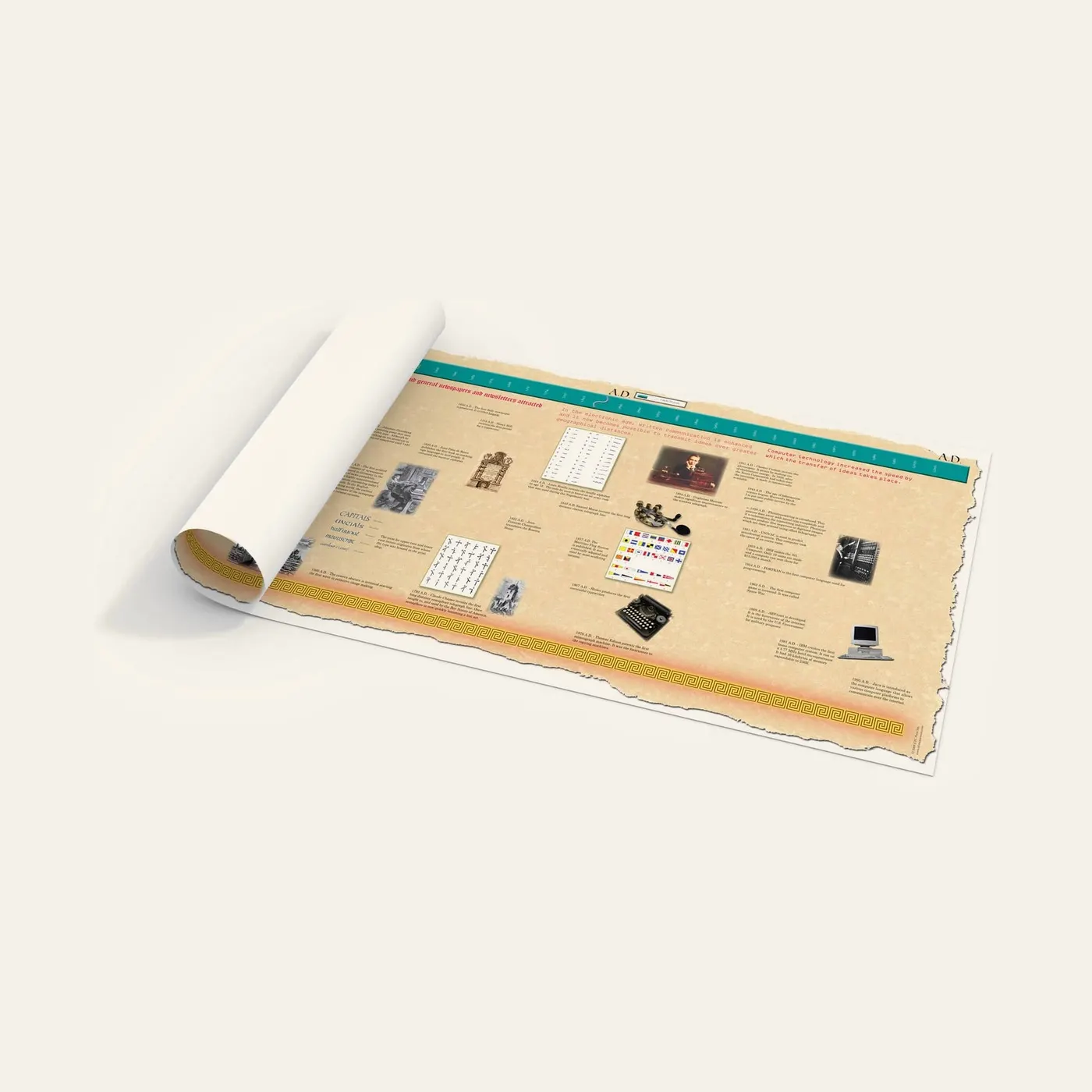Timeline Of Communication (Large Display): Montessori material | Faborino