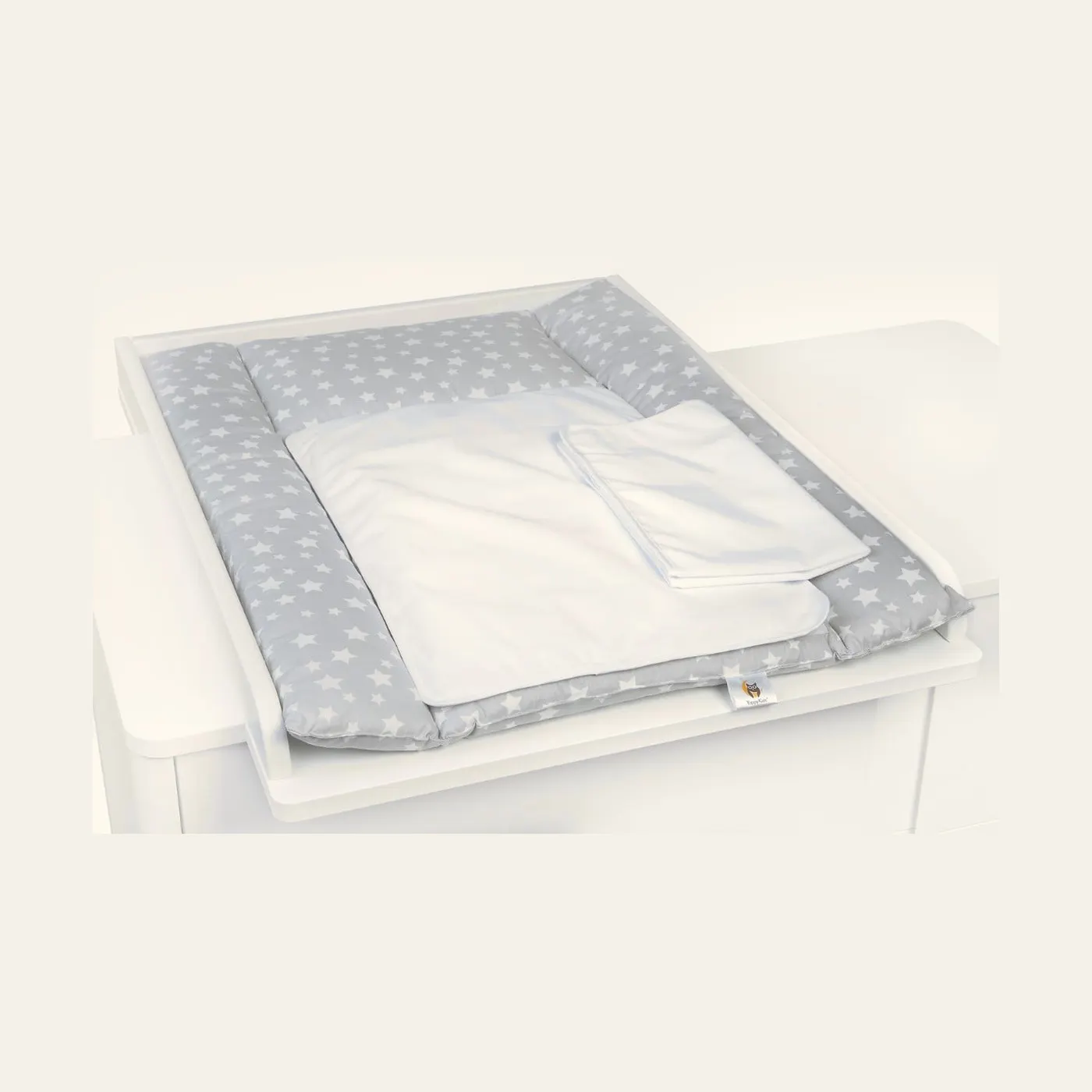 Yappy NordGrey changing pad + 2 sheets waterproof (73 x 55cm): Montessori material | Faborino