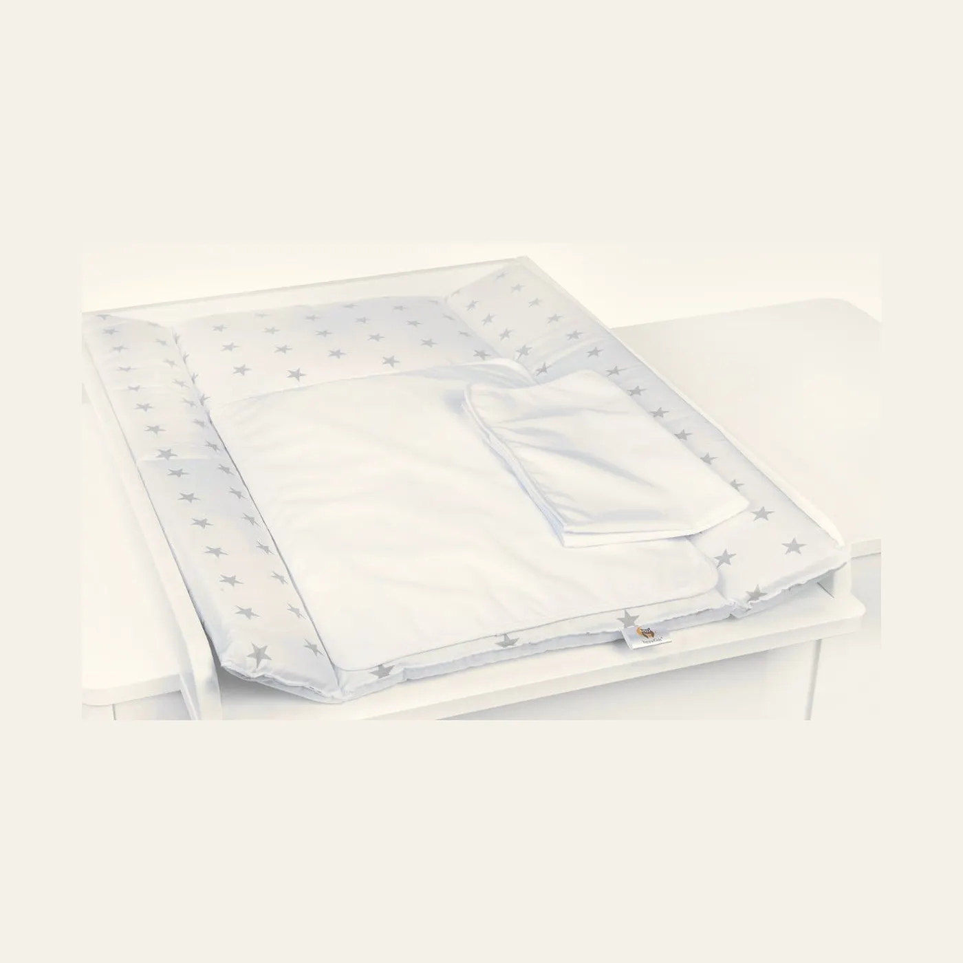 Yappy NordWhite changing pad + 2 sheets waterproof (73 x 55cm): Montessori material | Faborino