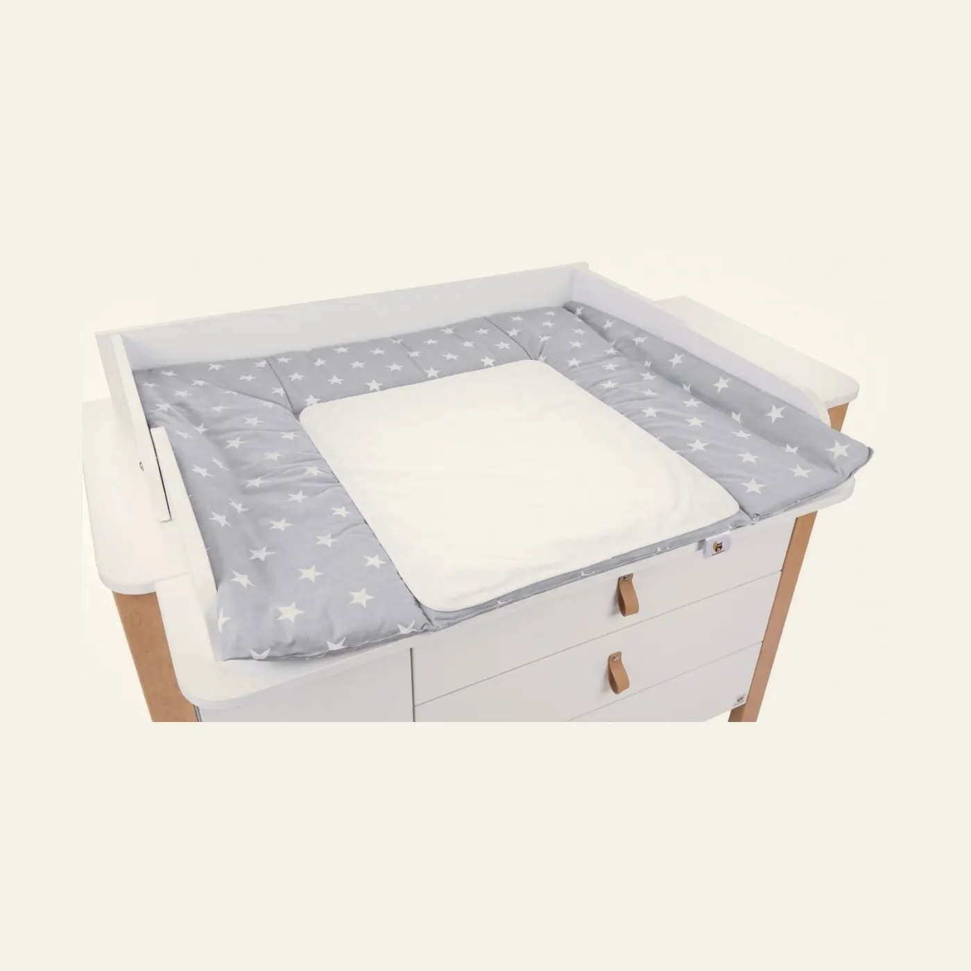 Yappy NordGrey II changing pad + 2 sheets waterproof (72 x 80cm): Montessori material | Faborino