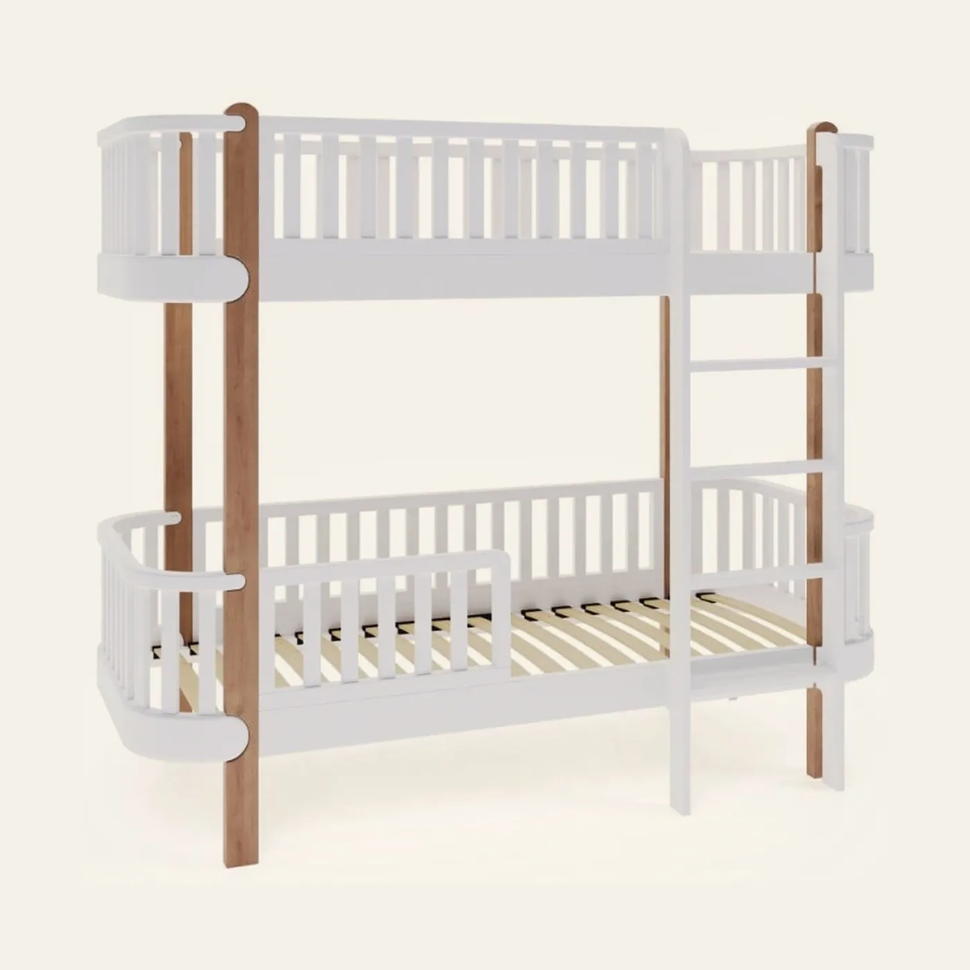 Set of 4 legs for YappyÉtude bunk bed frame, NATURAL beech color: Montessori material | Faborino