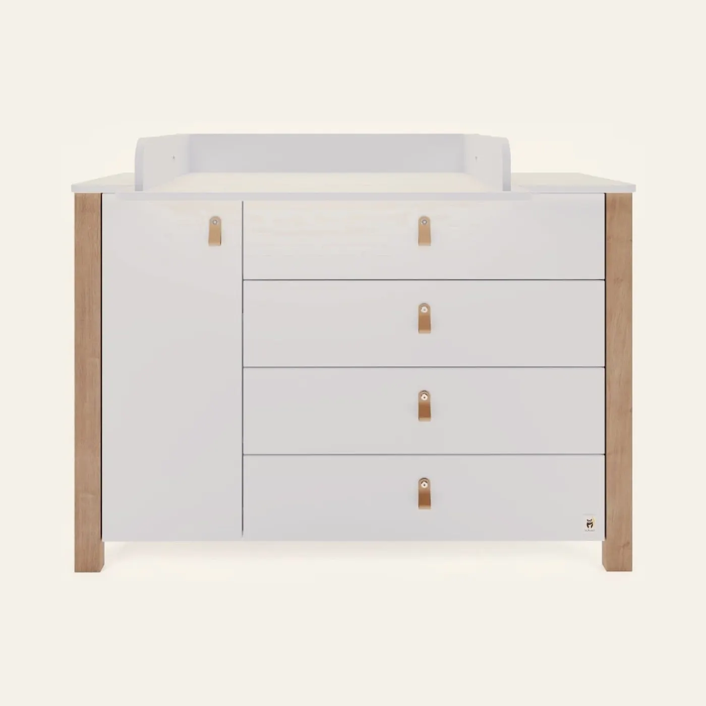 YappyÉtude dresser II 120cm wide, WHITE: Montessori material | Faborino