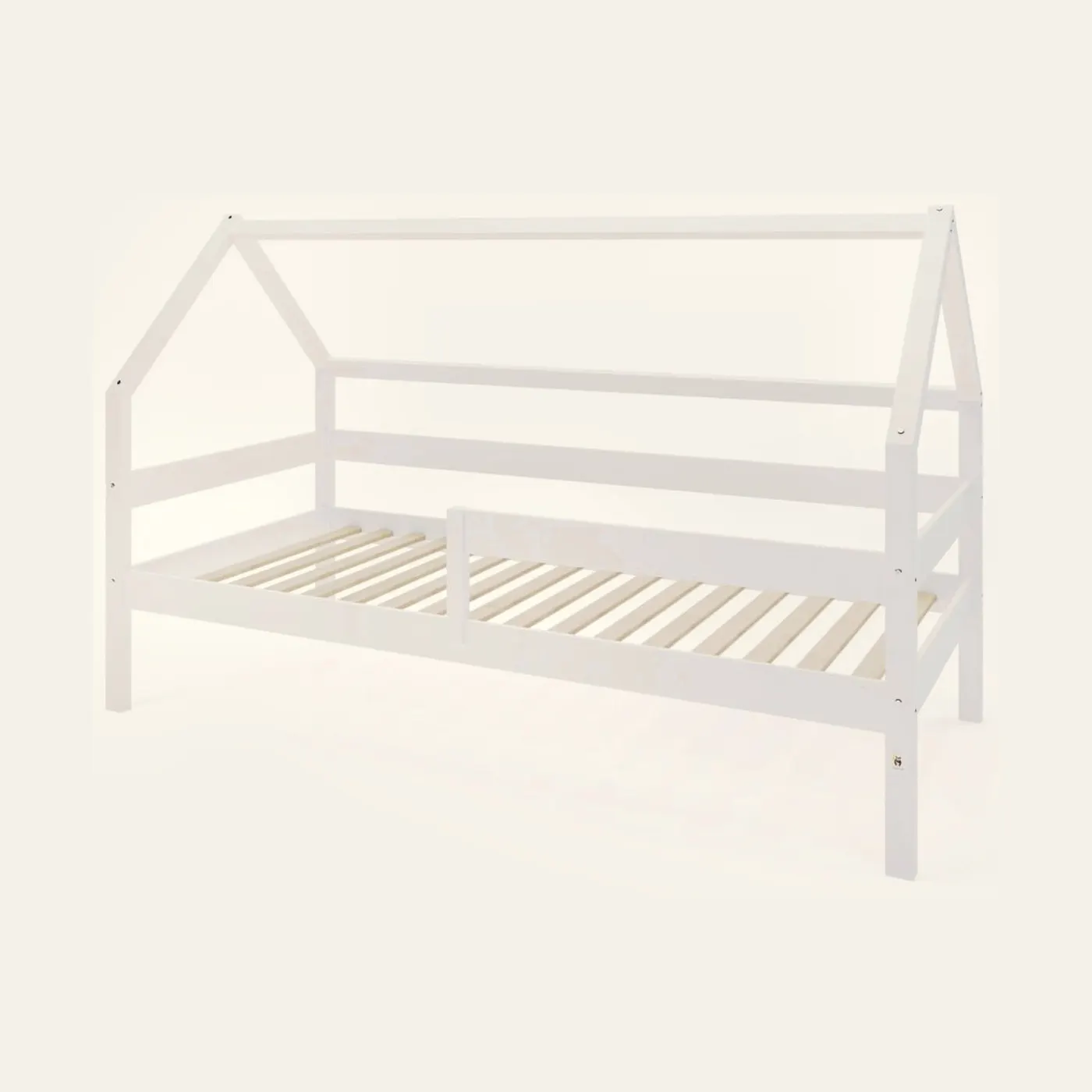 YappySole house bed 200-90cm, WHITE: Montessori material | Faborino