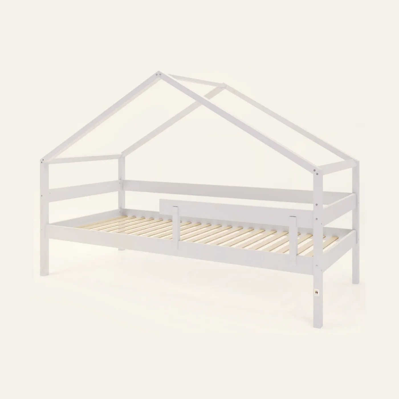 YappyHytte house bed 200-90cm, LIGHT GREY: Montessori material | Faborino