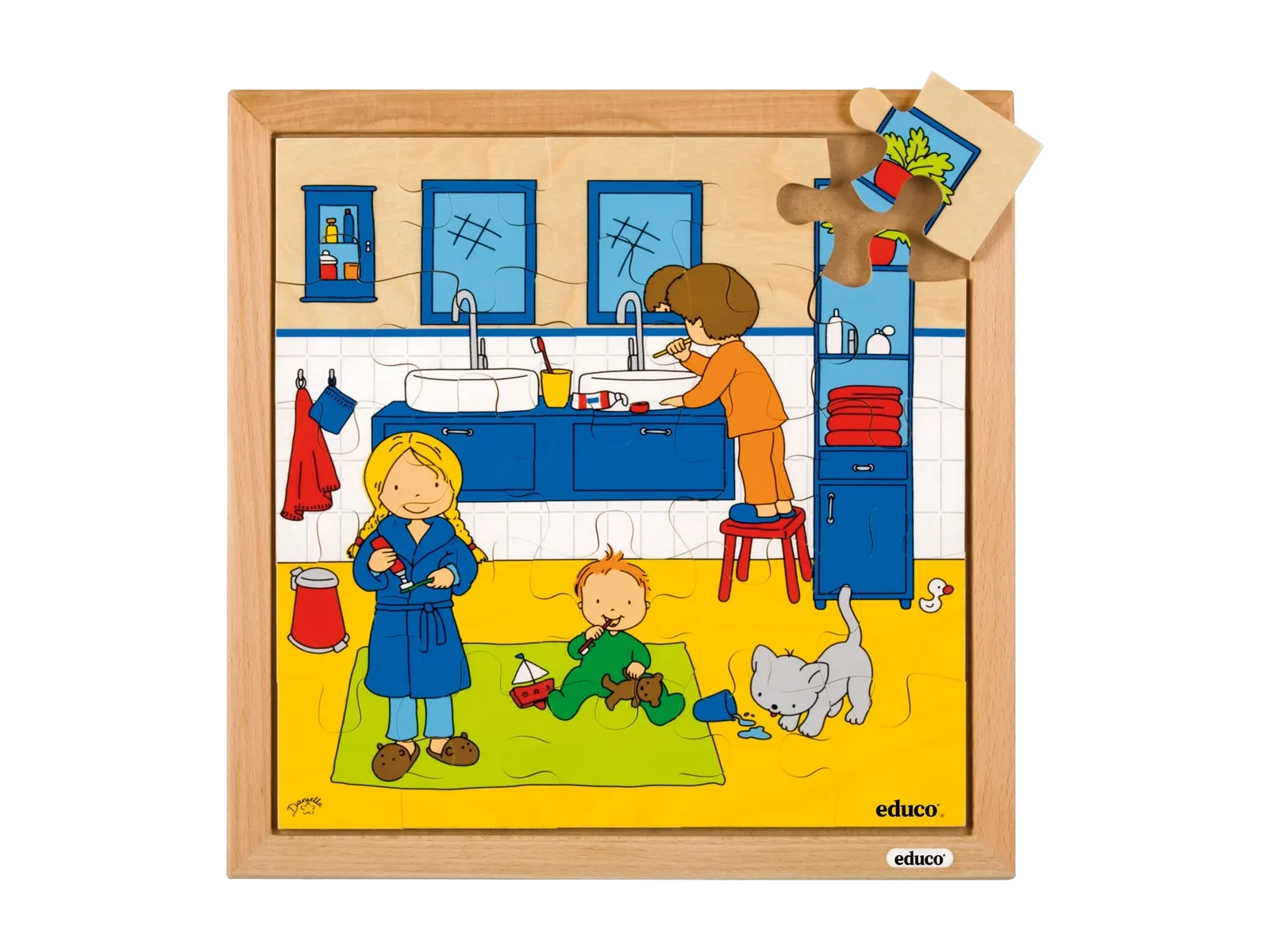 Puzzle čistenia zubov: 25-dielne puzzle o hygiene: fotka výrobcu