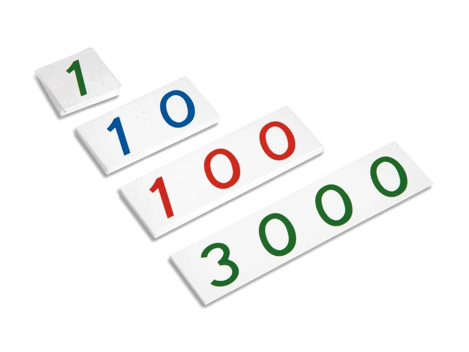 Malé číselné karty 1-3000: Plast: fotka výrobce