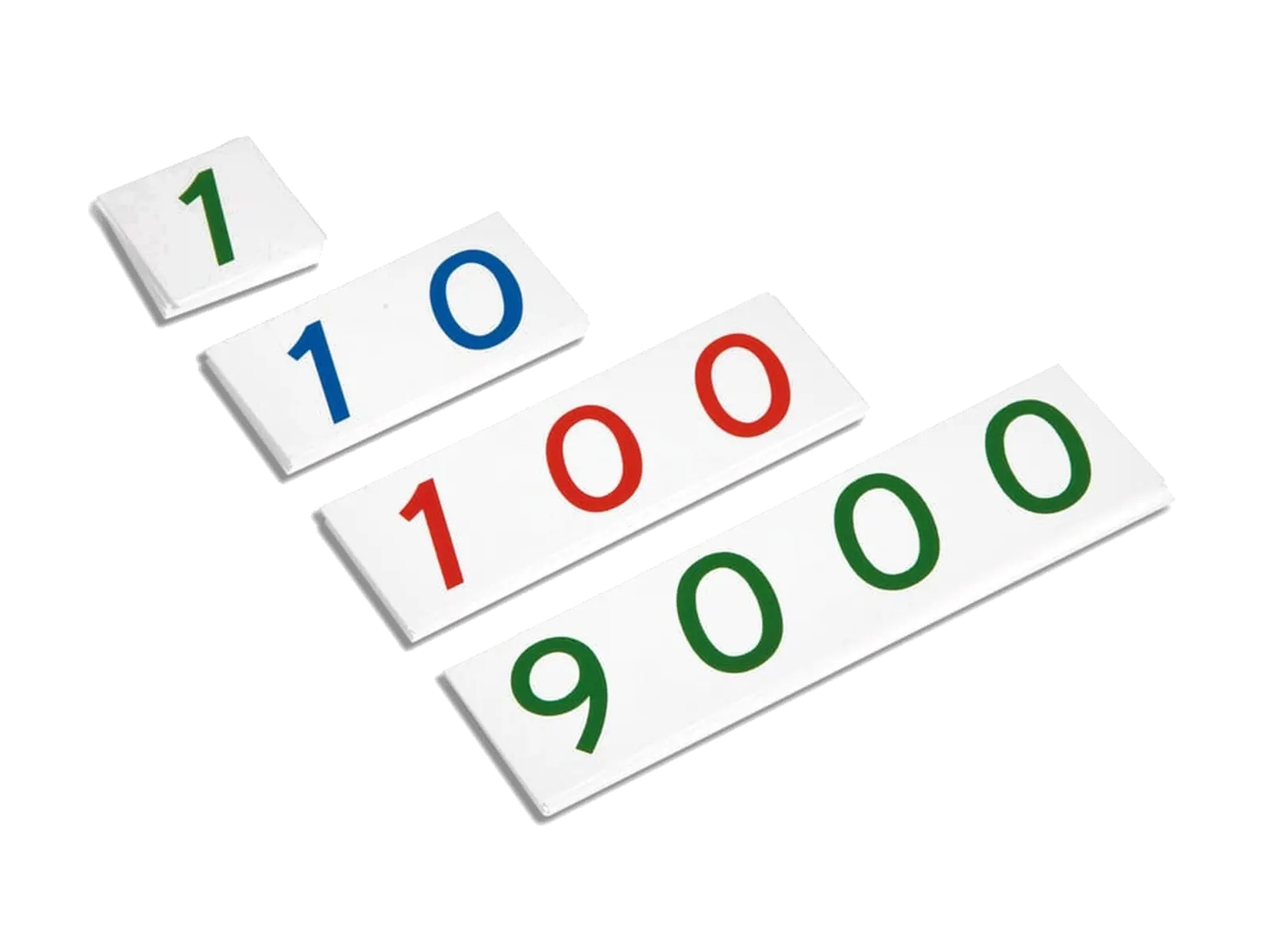 Small Number Cards 1-9000: Plastic: maker's photo