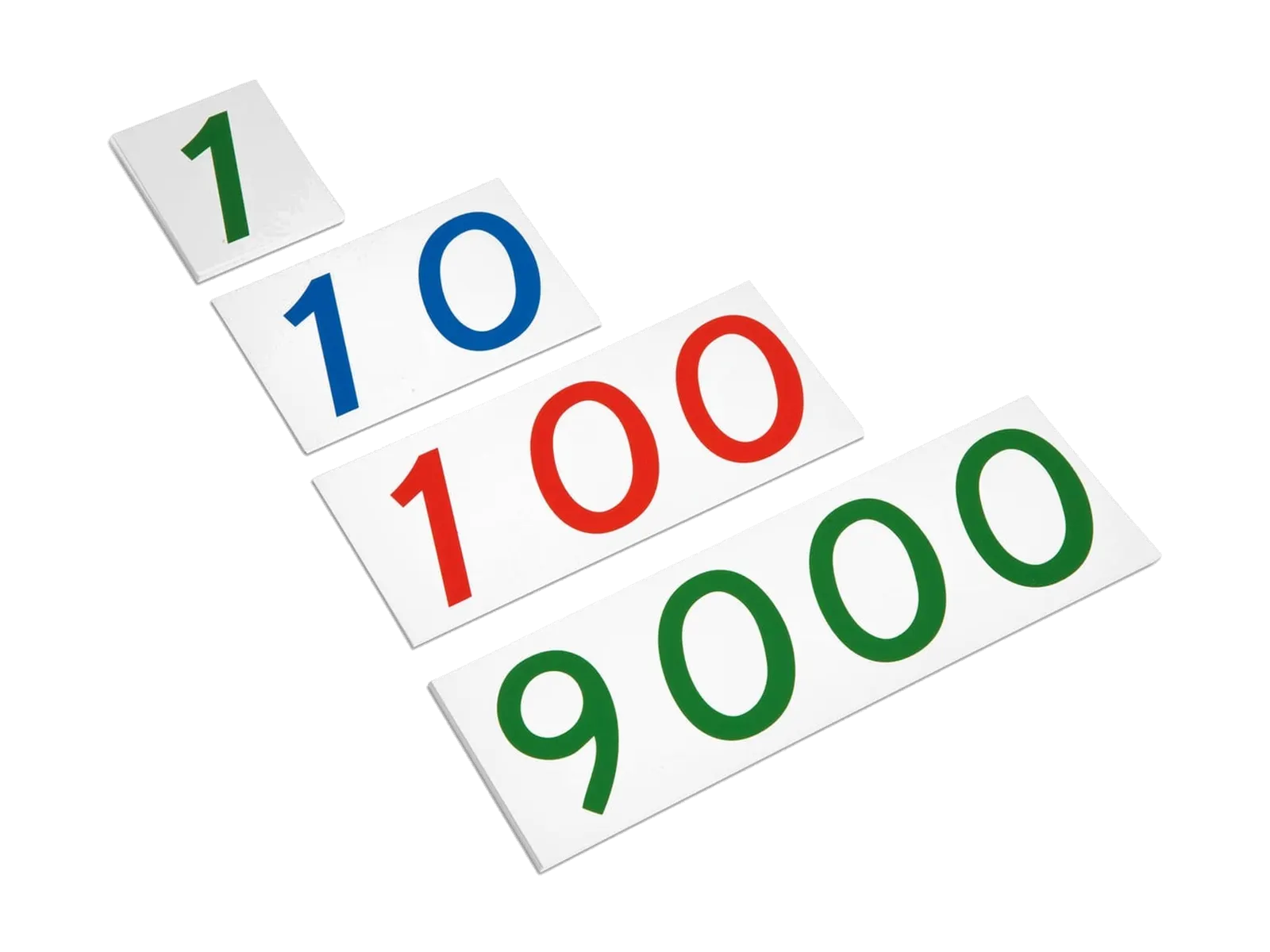 Large Number Cards 1-9000: Plastic: maker's photo