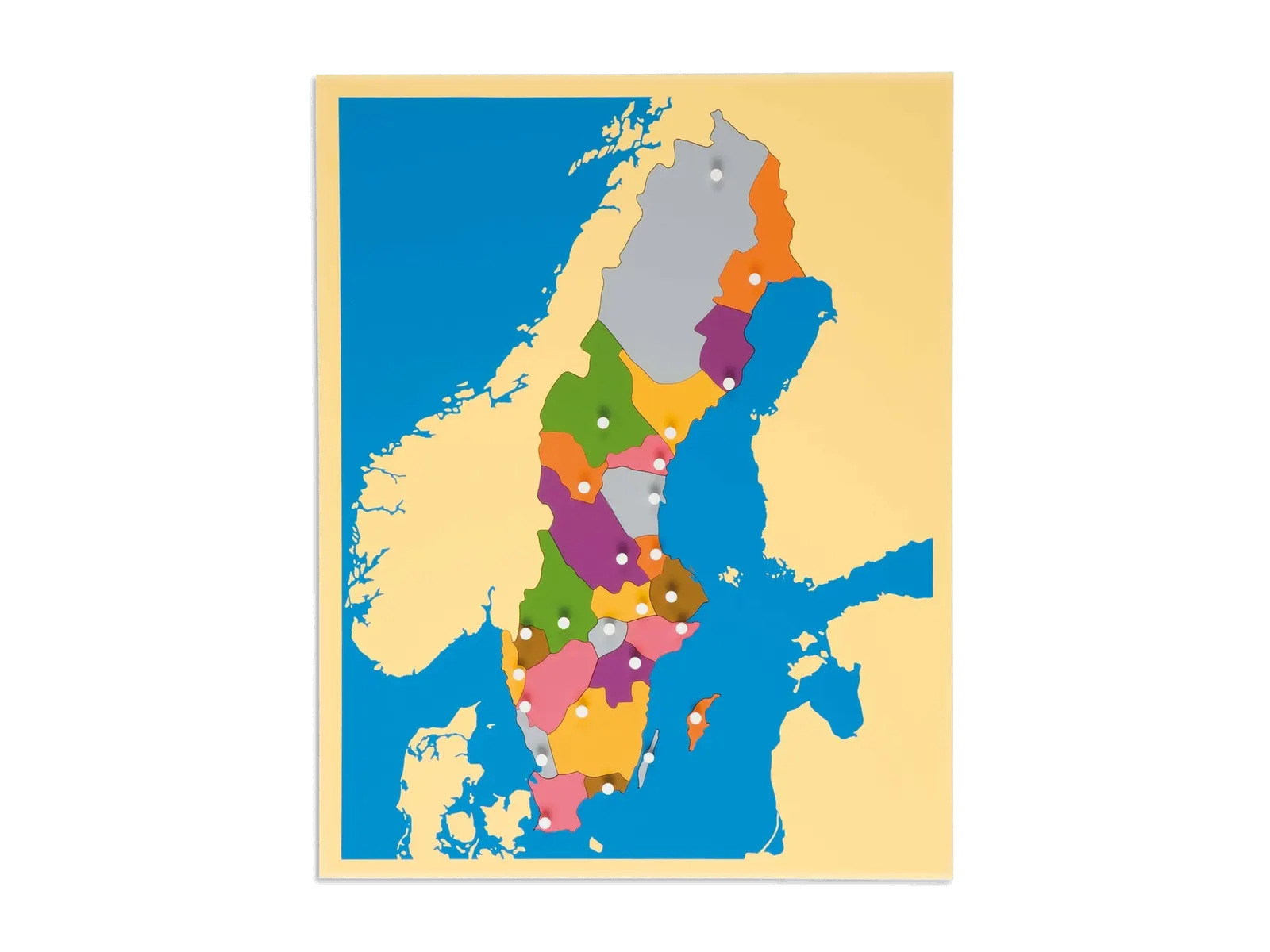 Puzzle mapa: Švédsko: fotka výrobce