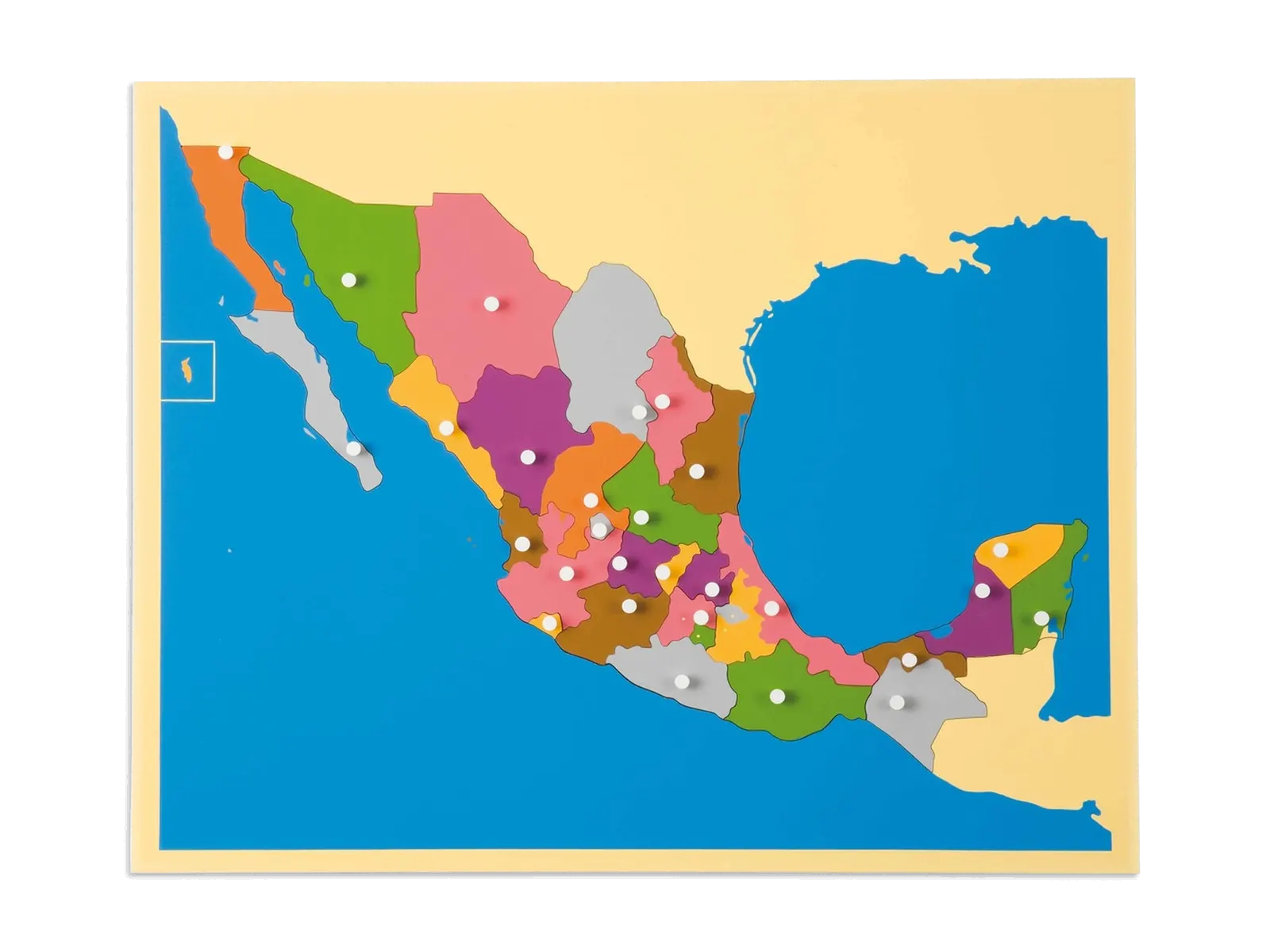 Puzzle mapa: Mexiko: fotka výrobce