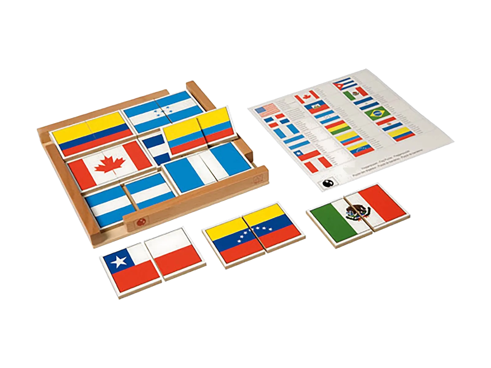 Puzzle vlajok Ameriky: fotka výrobcu