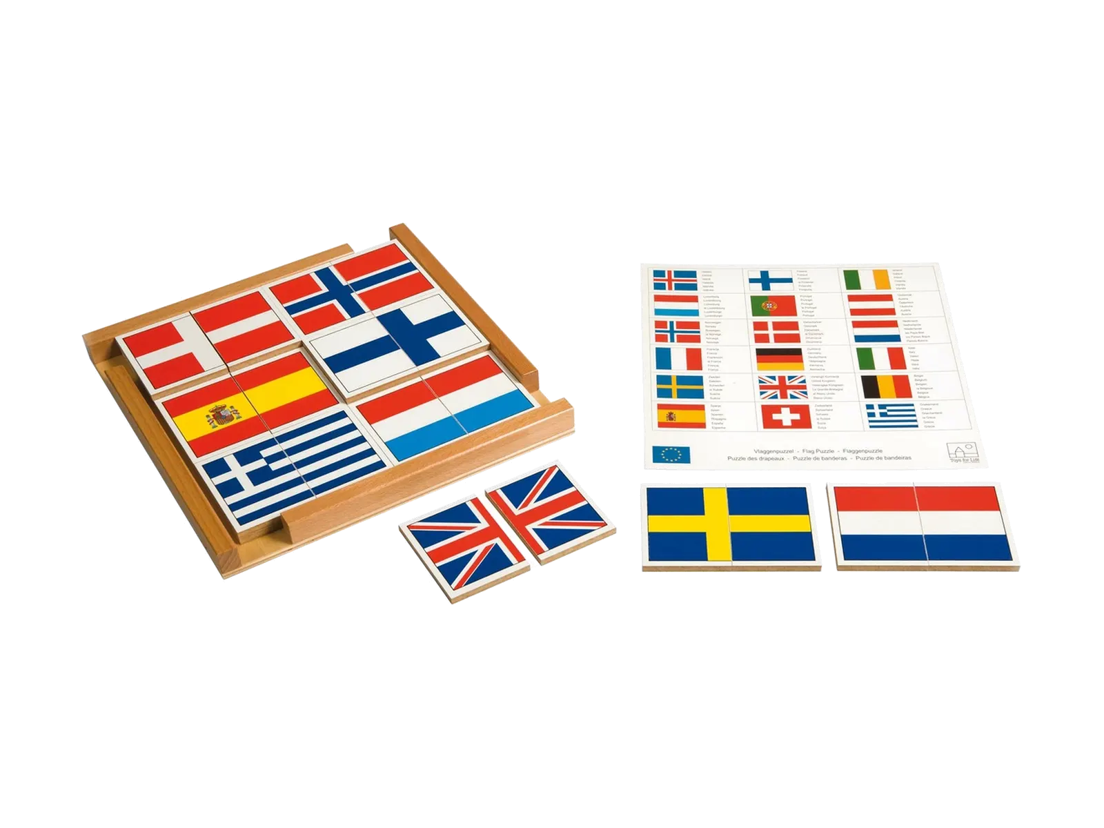 Puzzle vlajok Európy: fotka výrobcu