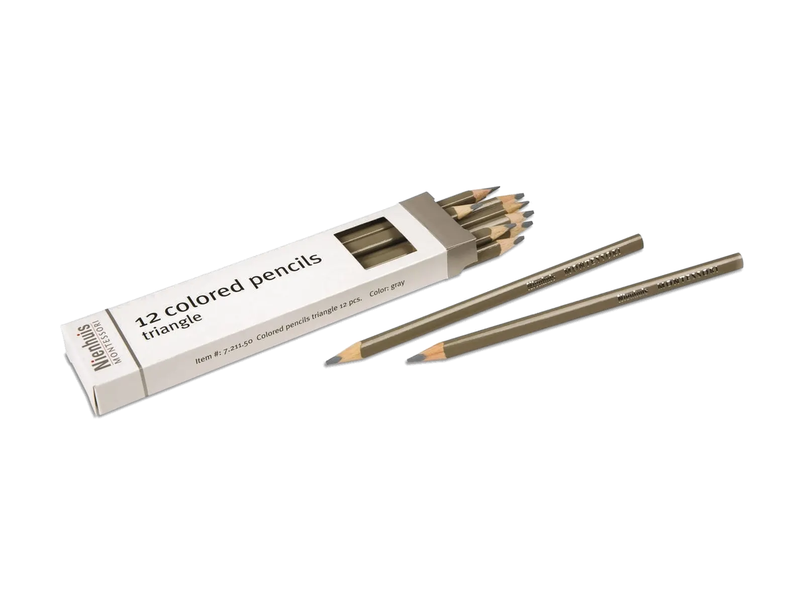 3-Sided Inset Pencils: Gray: maker's photo