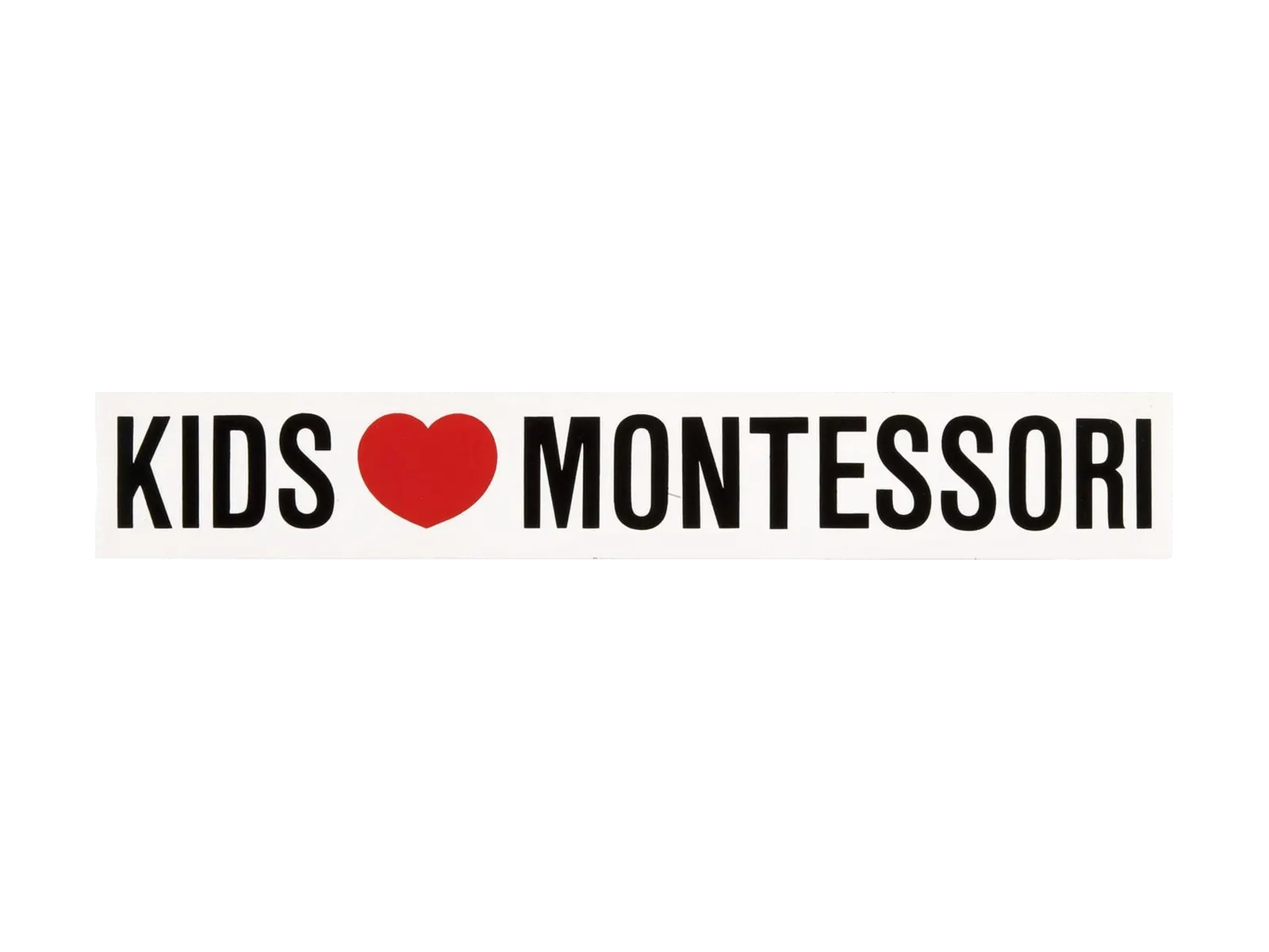 Vinylová nálepka: Děti milují Montessori: fotka výrobce