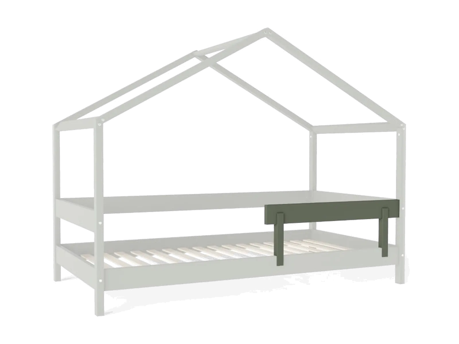 Accessory YappyHytte house bed additional barrier, green: maker's photo