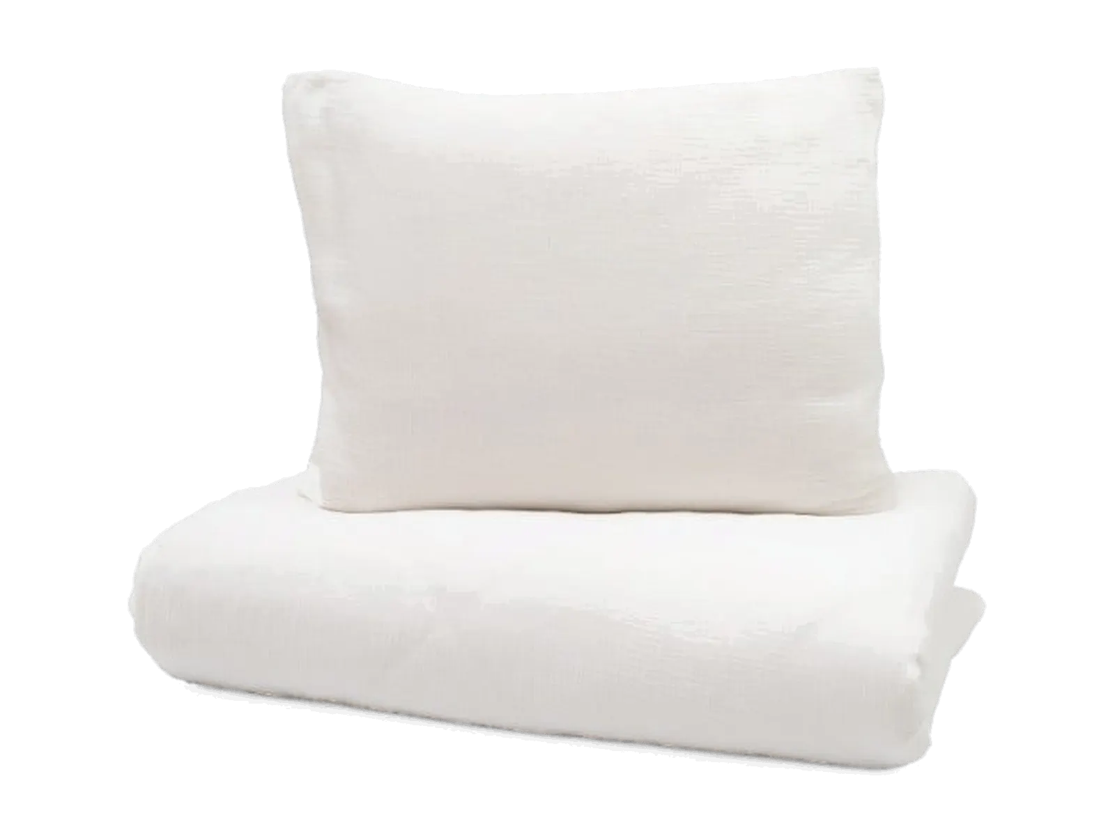 YappyMuslin White bedding set: maker's photo