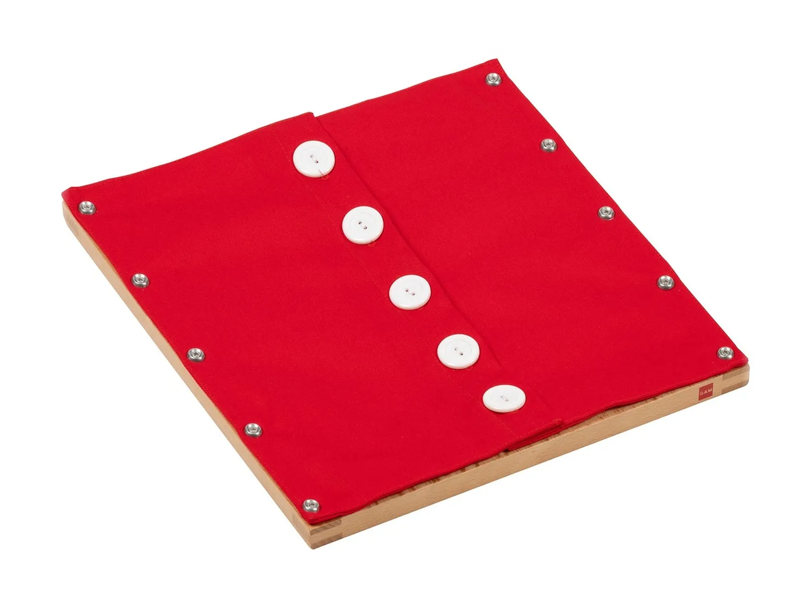 Buttoning Frame With Large Buttons: maker's photo