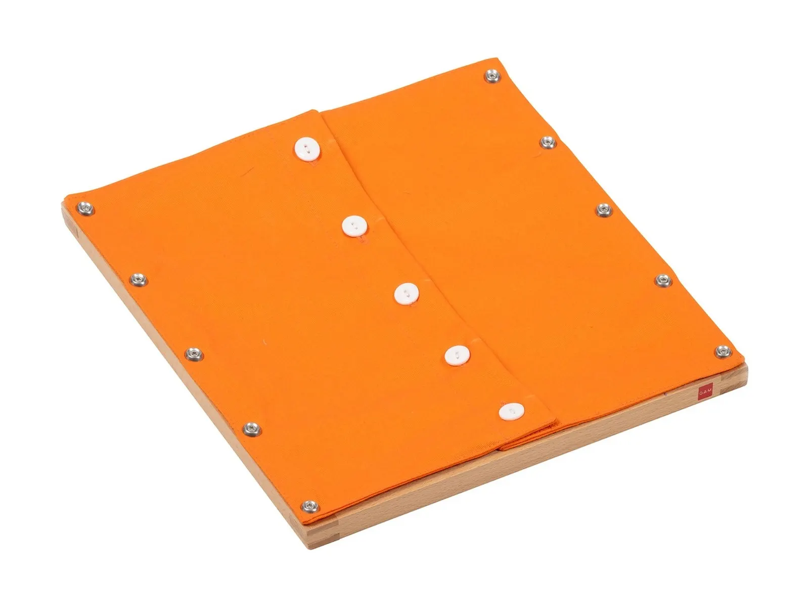 Buttoning Frame With Small Buttons: maker's photo