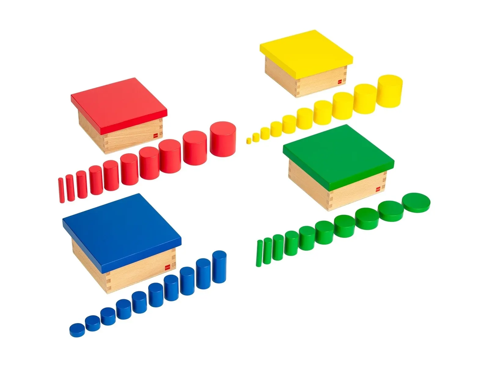 Set Of Knobless Cylinders: maker's photo