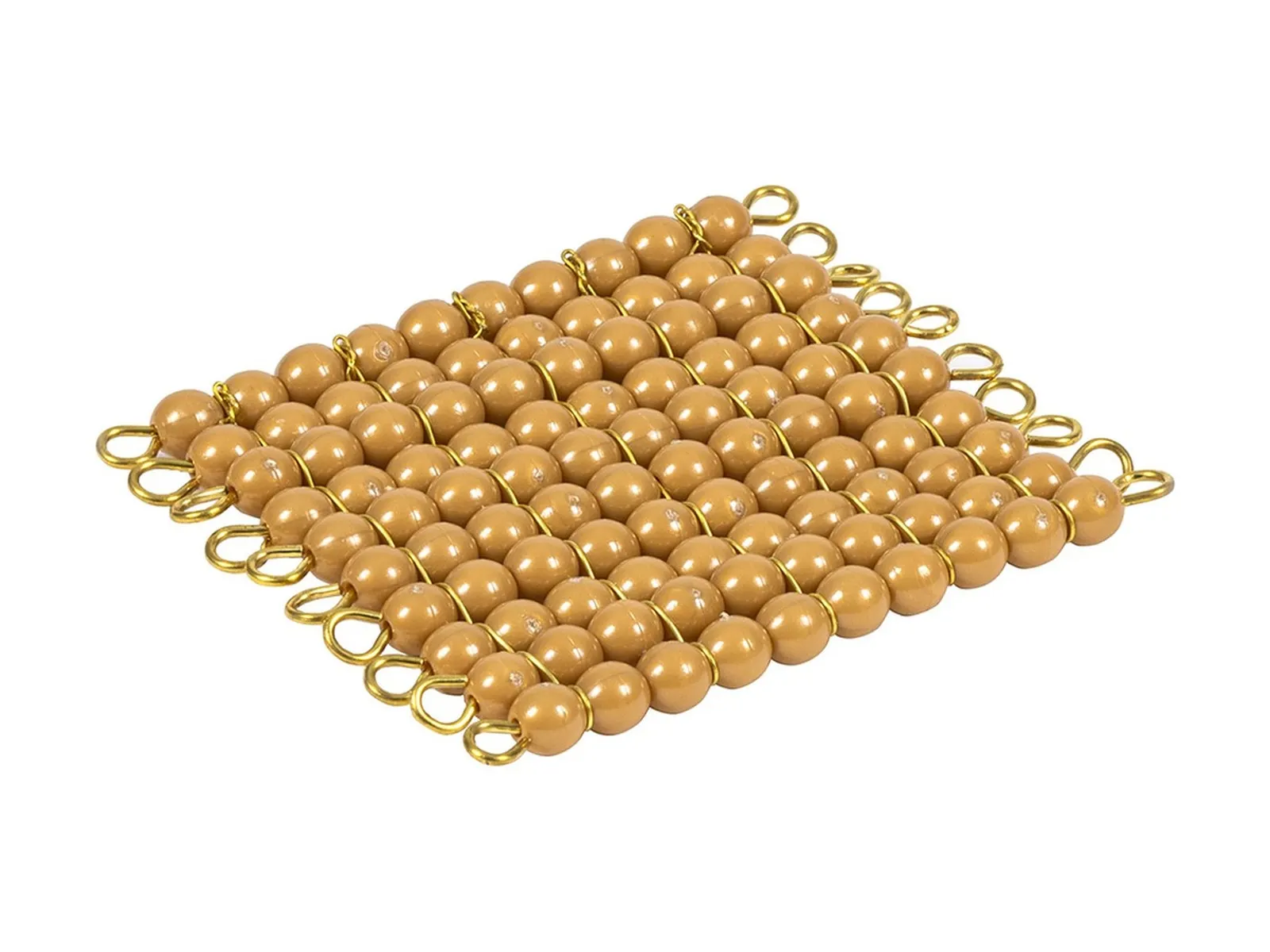 Ein goldenes Perlenquadrat 100: Einzelperlen Nylon (GAM): Foto des Herstellers