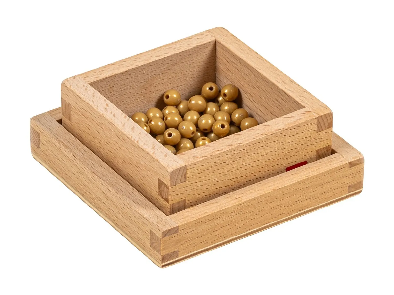 100 Golden Bead Units: maker's photo