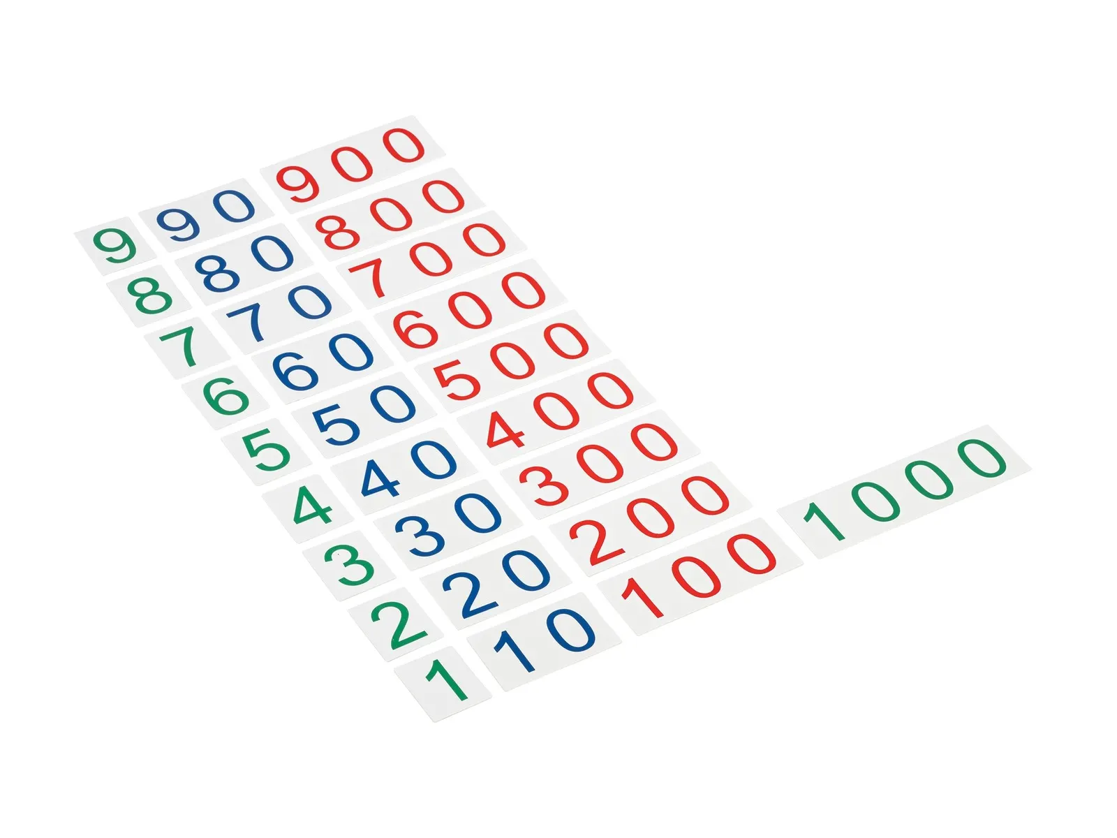 Plastic Number Cards: Large, 1-1000: maker's photo