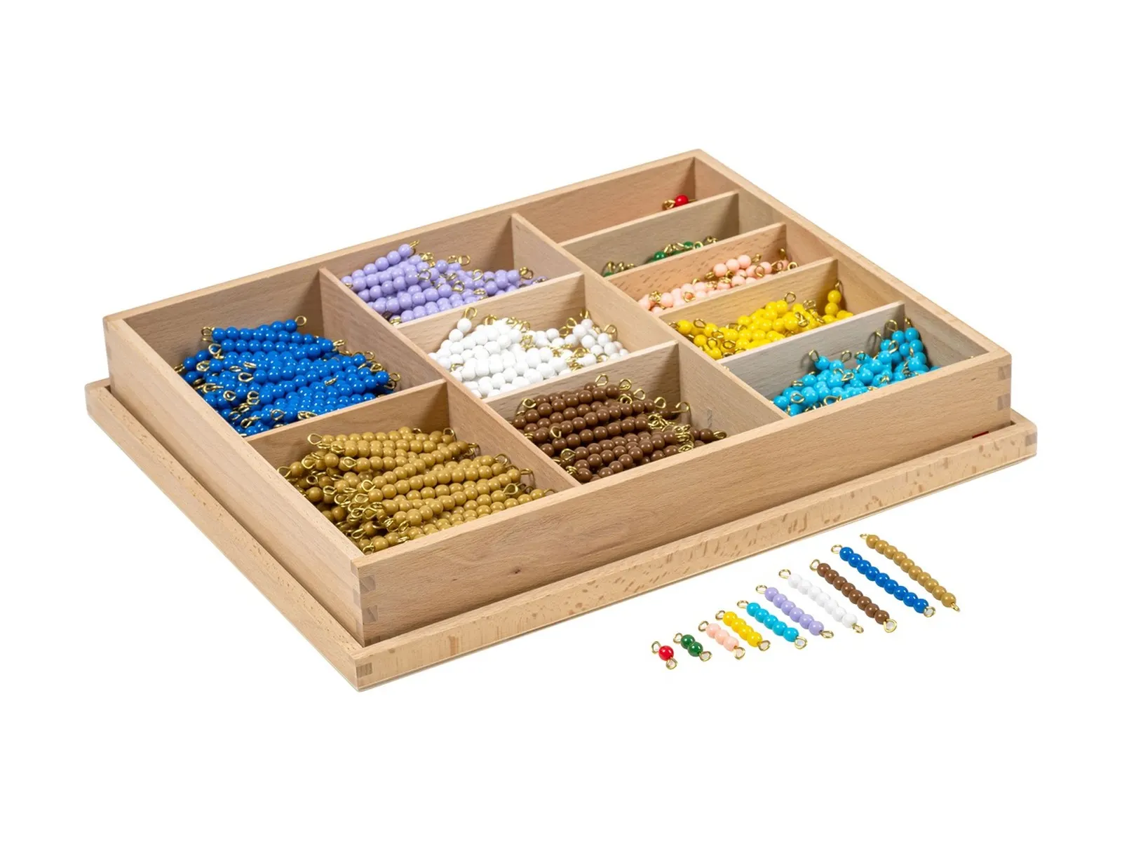 Multiplication Bead Bar Layout Box: Individual: maker's photo