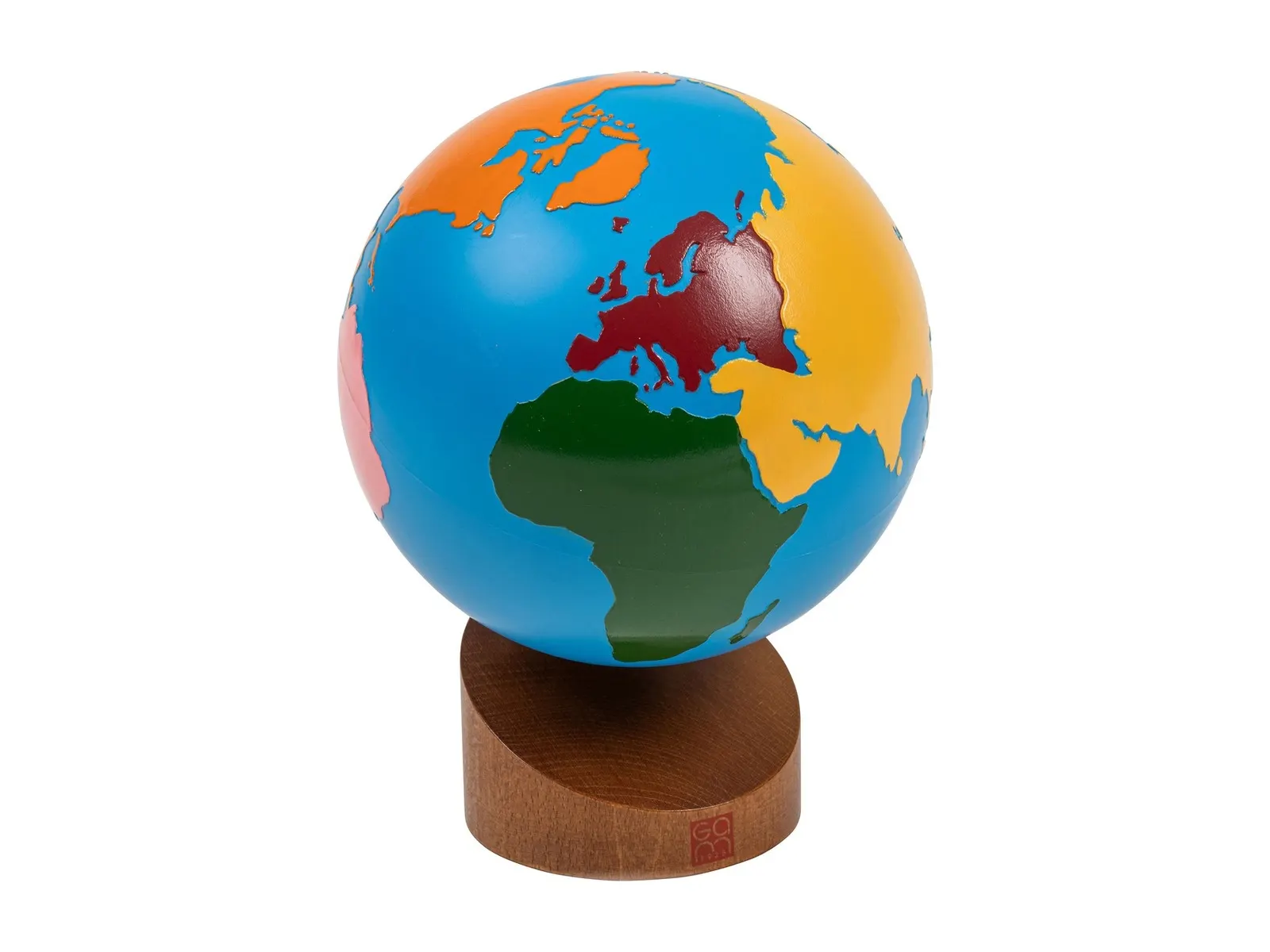 Globe Of The Continents: Colored: maker's photo