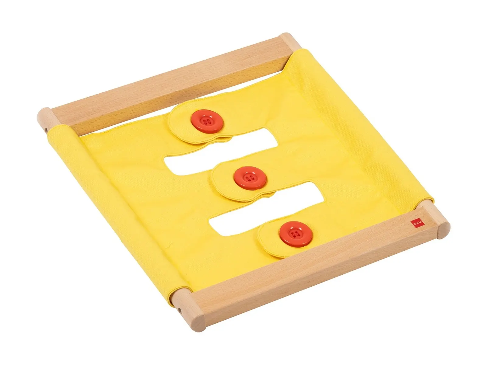 Infant / Toddler Dressing Frame: 3 Buttons: maker's photo