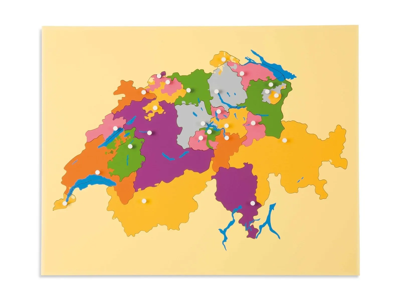 Puzzle mapa: Švýcarsko: fotka výrobce
