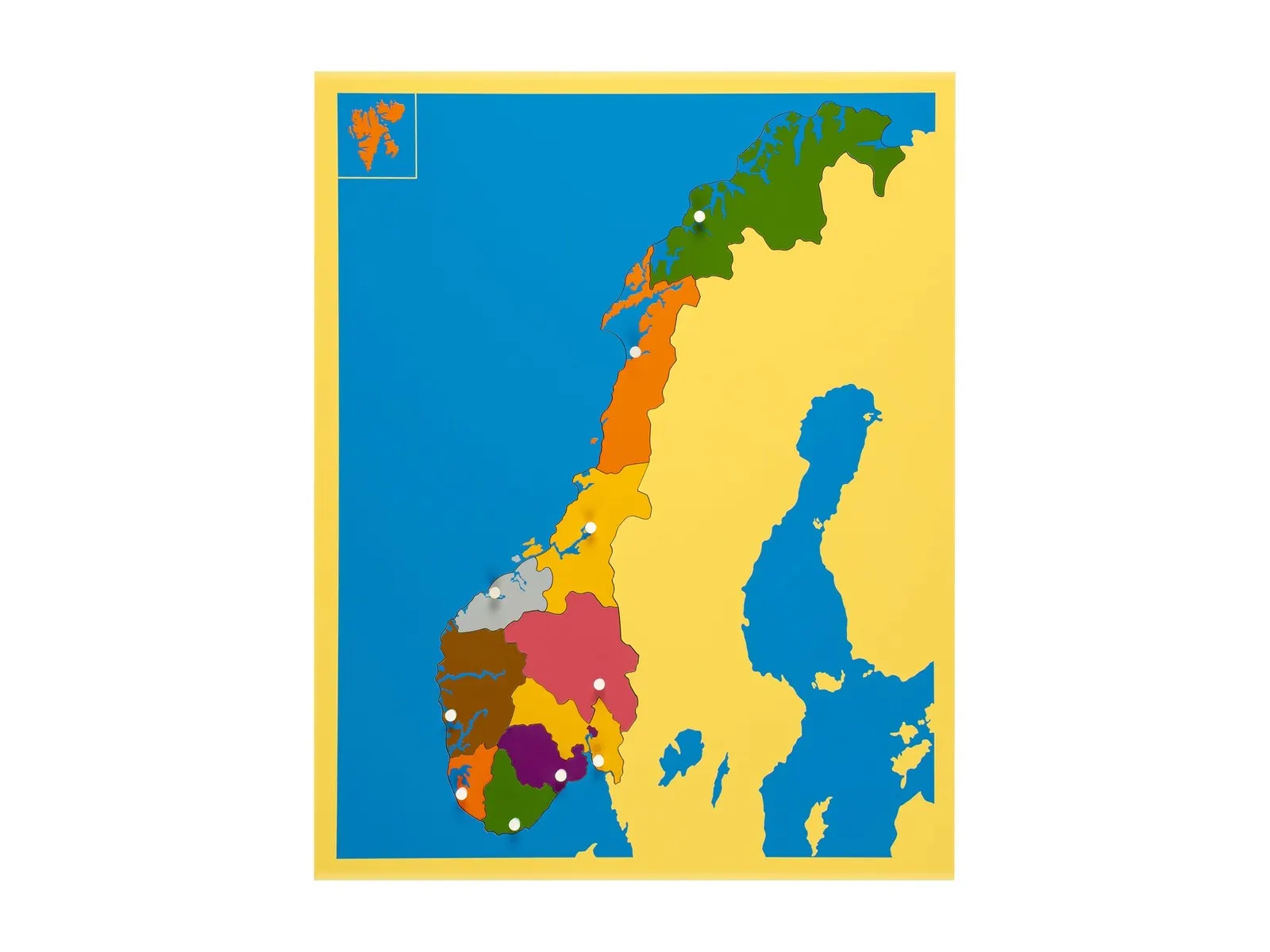 Puzzle mapa: Norsko: fotka výrobce